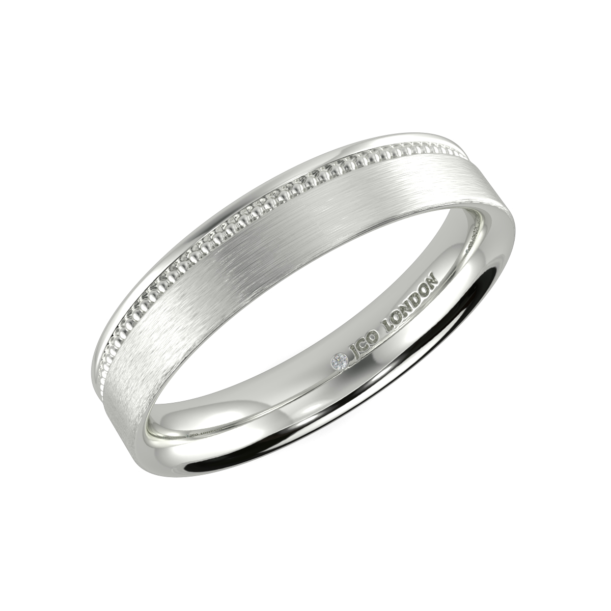 Flat Court Plain Wedding Band