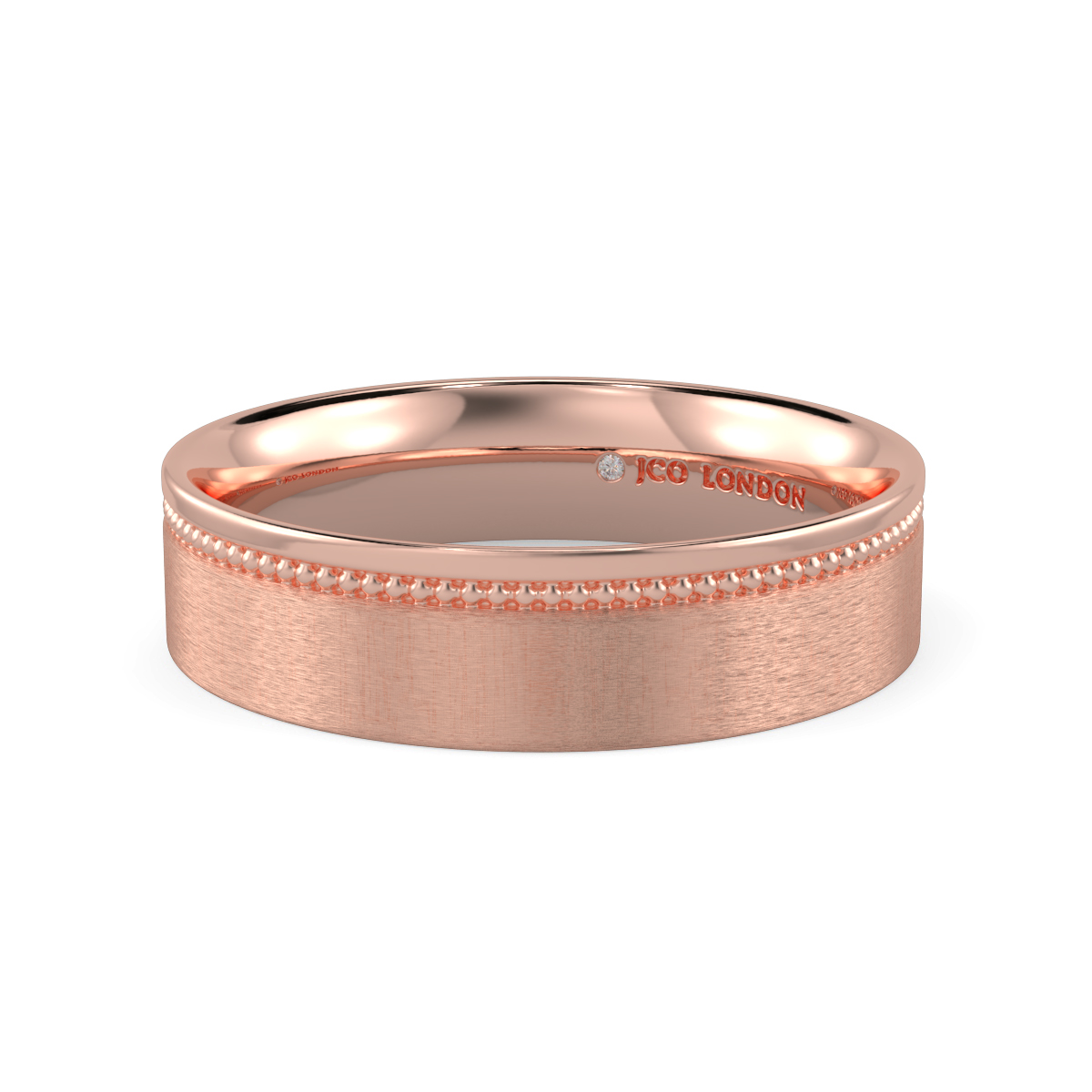 Flat Court Plain Wedding Band
