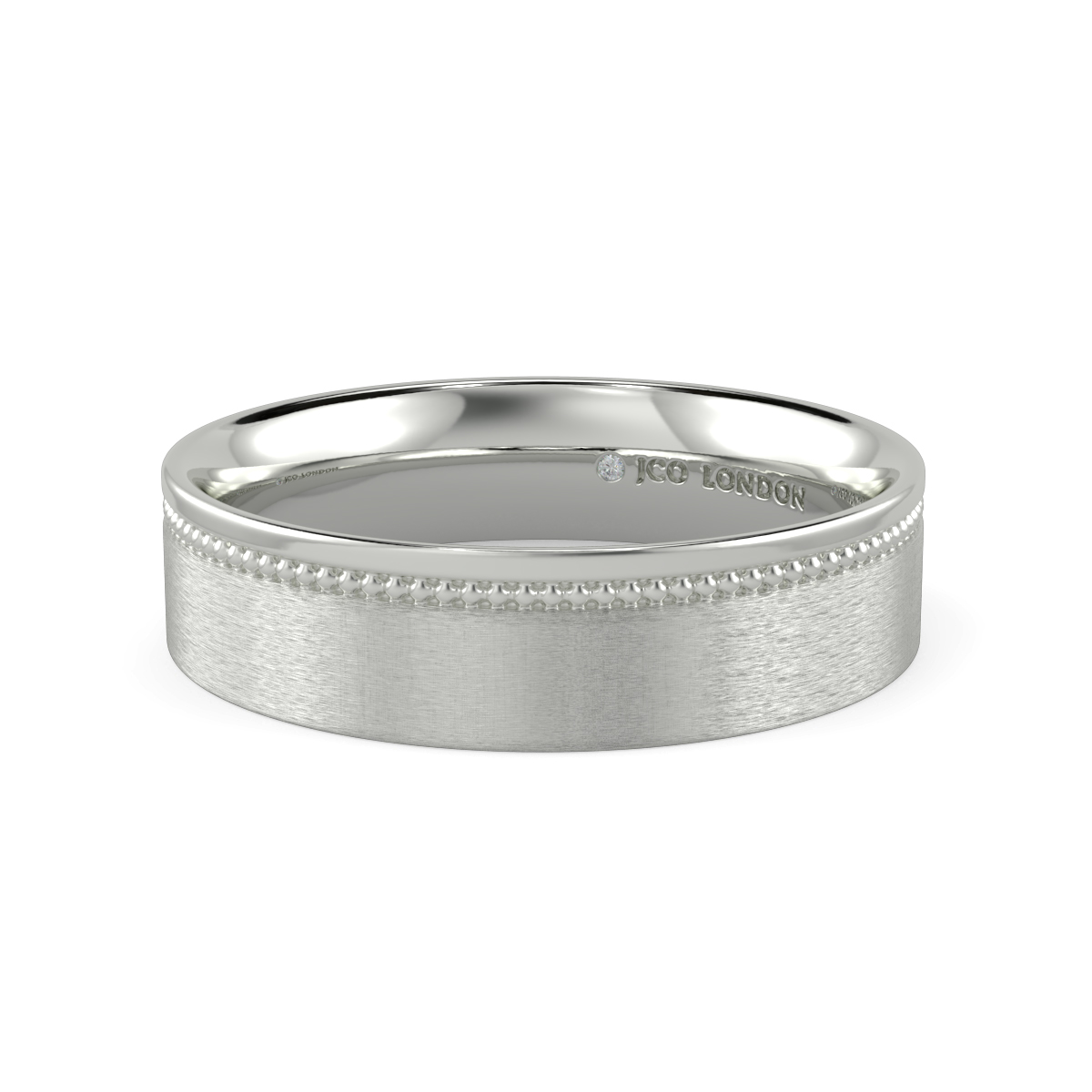 Flat Court Plain Wedding Band