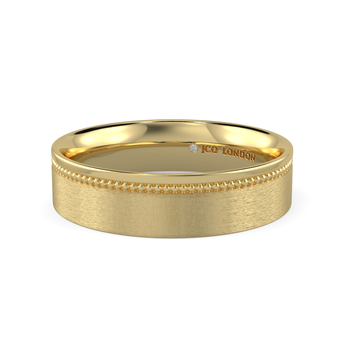 Flat Court Plain Wedding Band