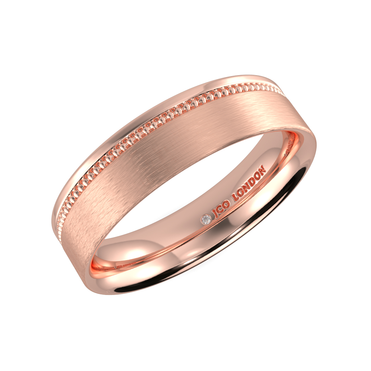 Flat Court Plain Wedding Band