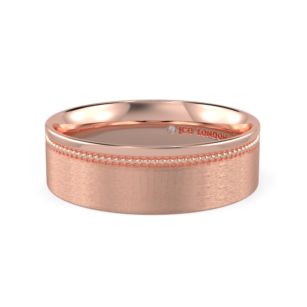 Flat Court Plain Wedding Band