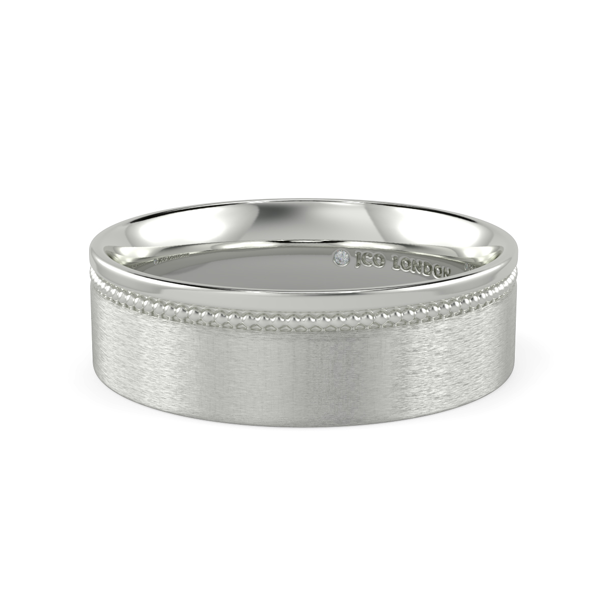 Flat Court Plain Wedding Band
