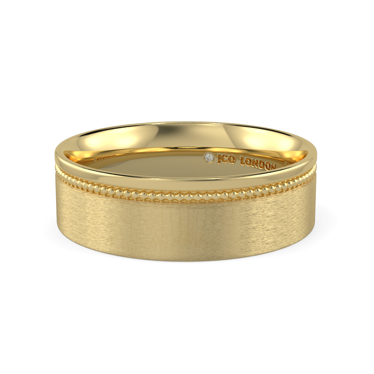 Flat Court Plain Wedding Band