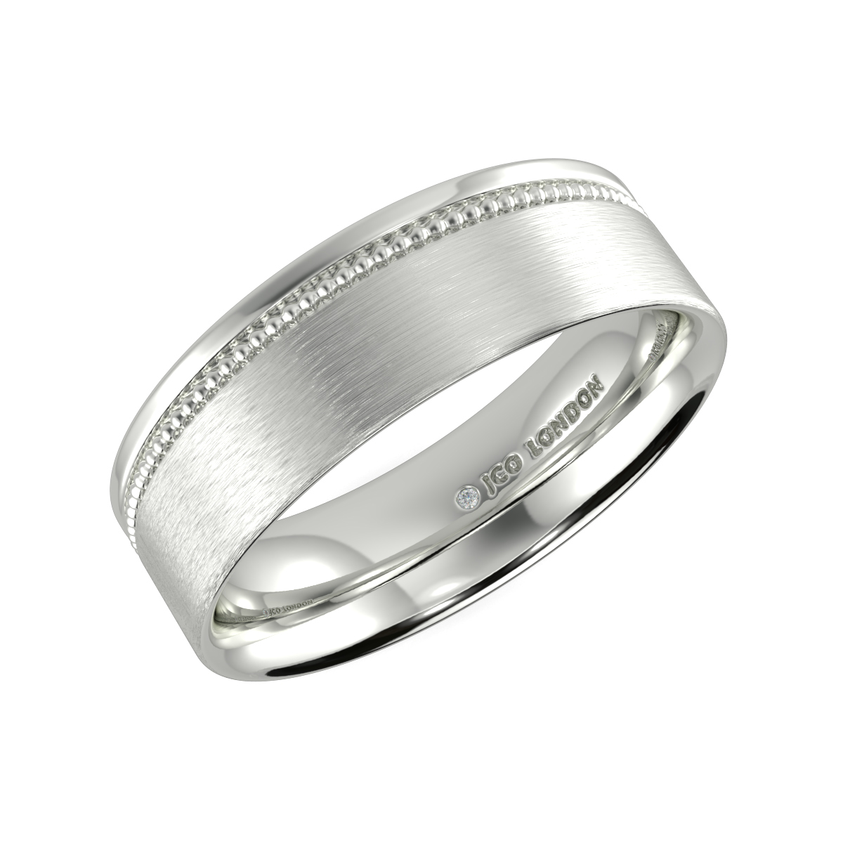 Flat Court Plain Wedding Band