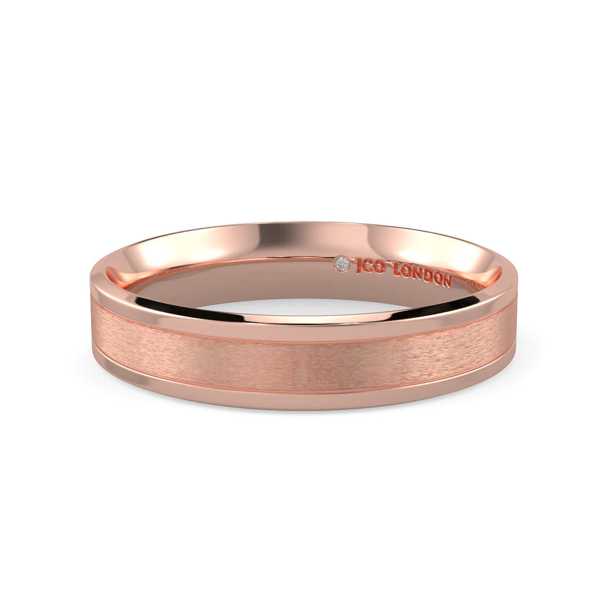 Flat Court Plain Wedding Band