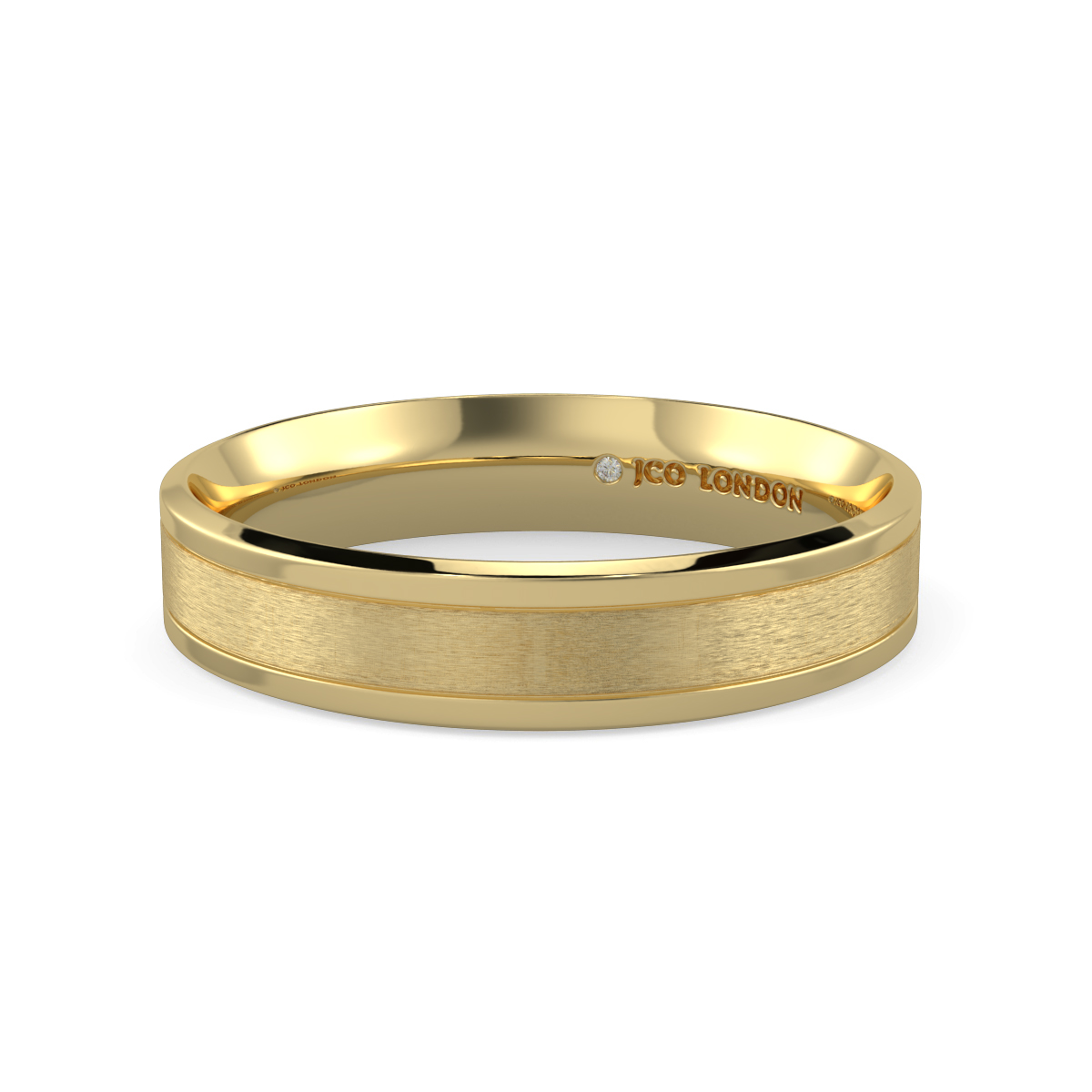 Flat Court Plain Wedding Band