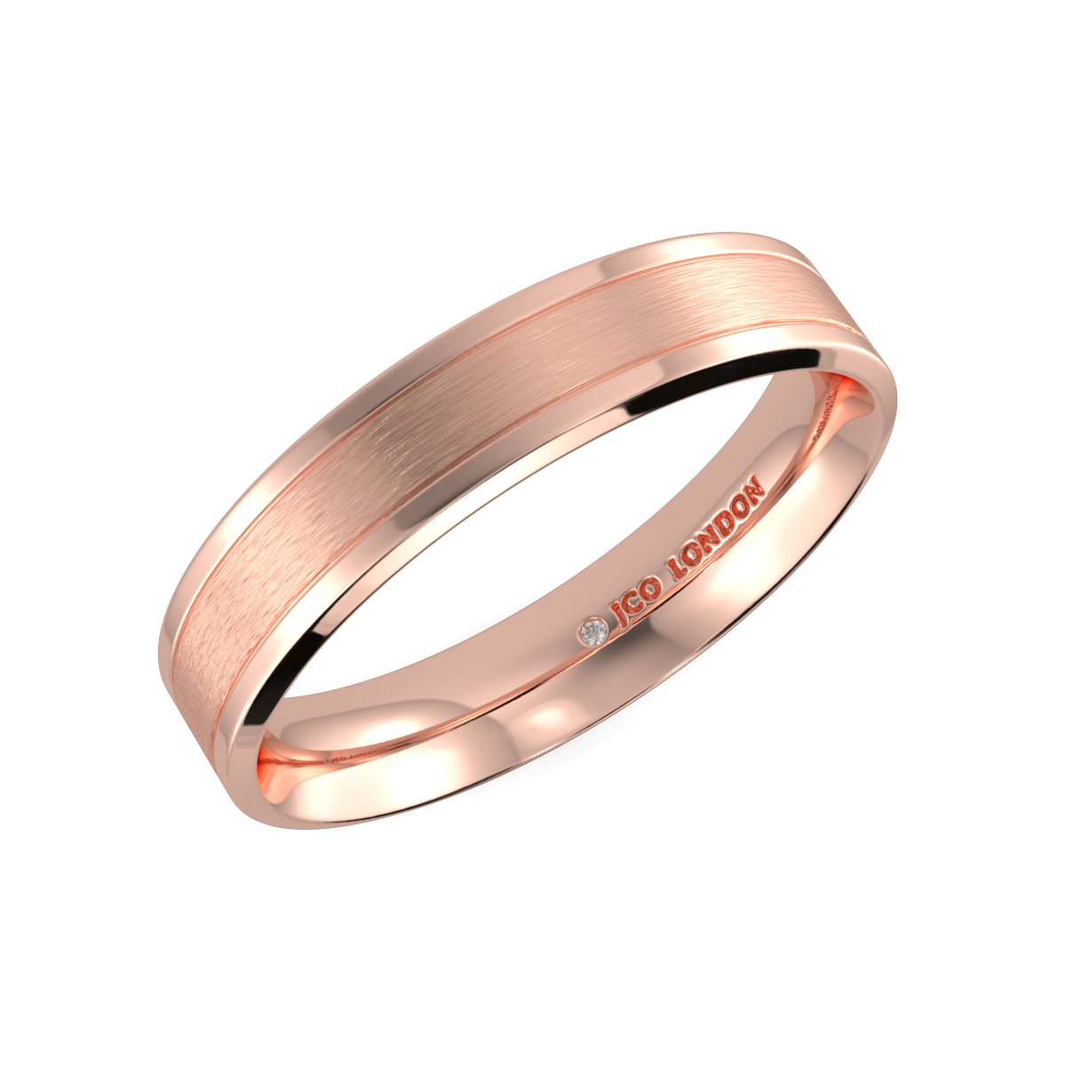 Flat Court Plain Wedding Band