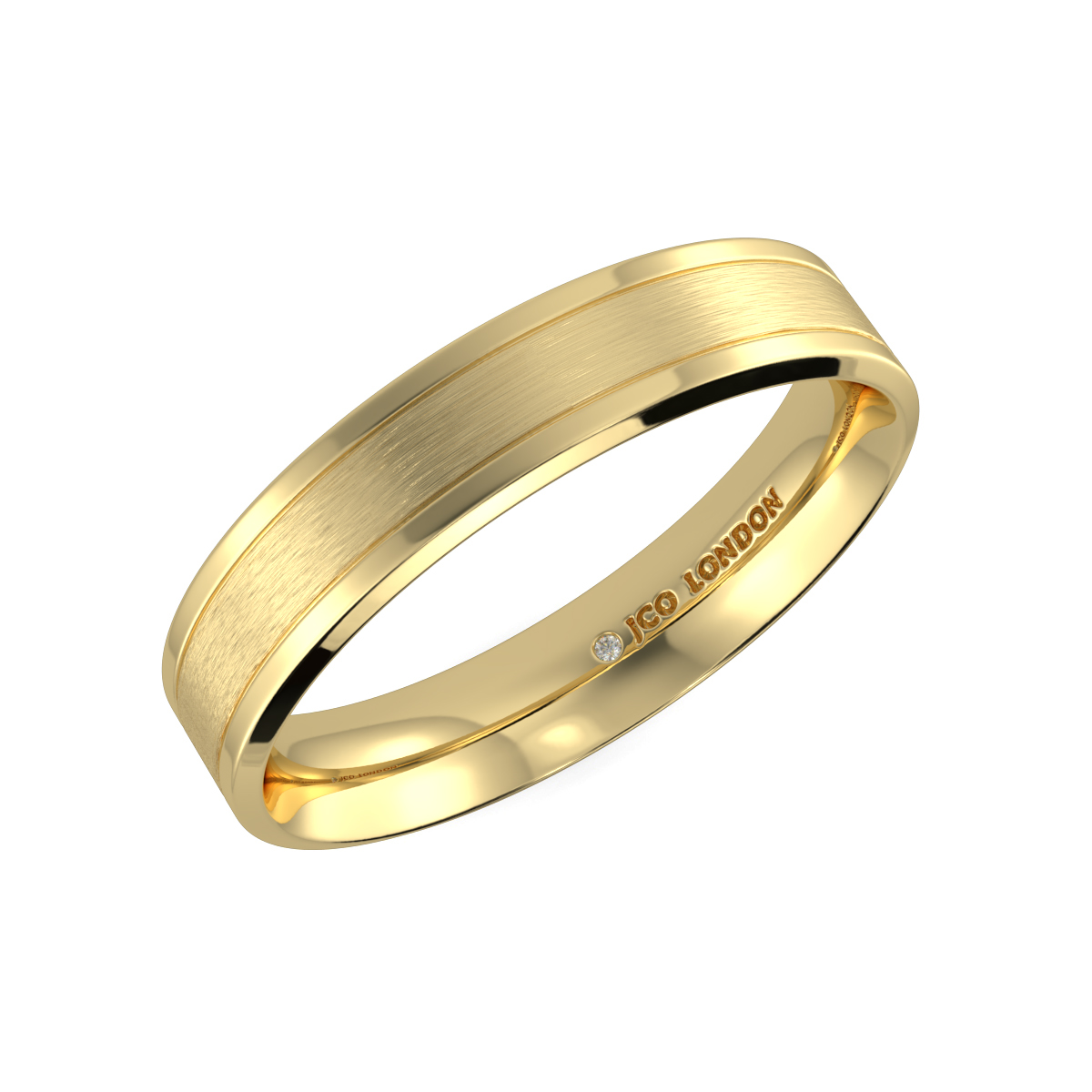 Flat Court Plain Wedding Band
