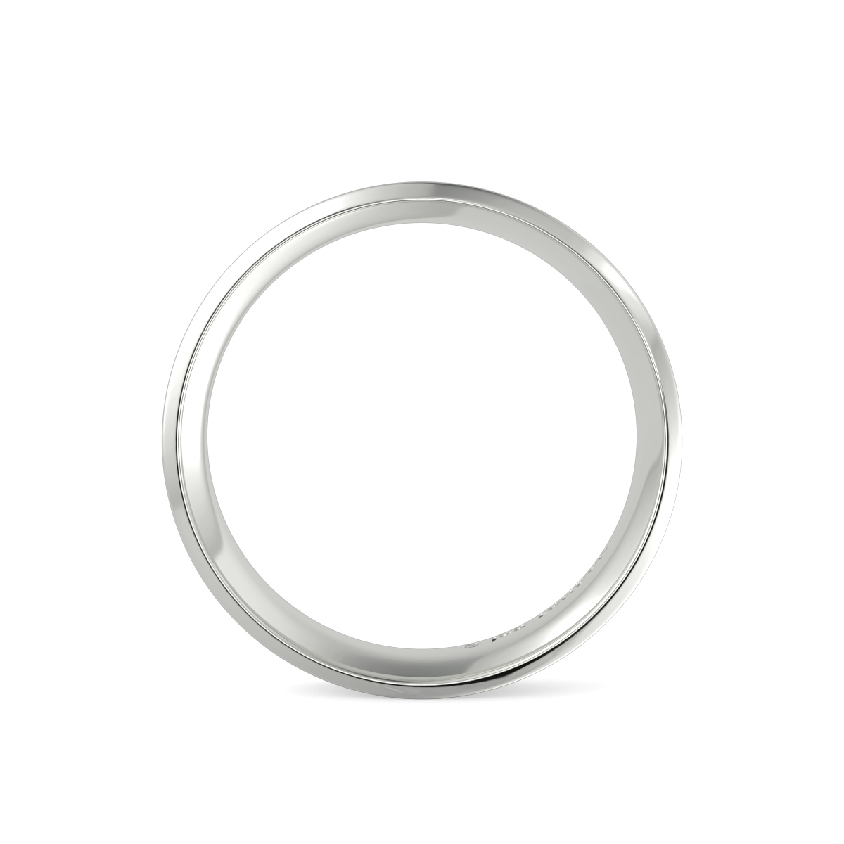 Flat Court Plain Wedding Band