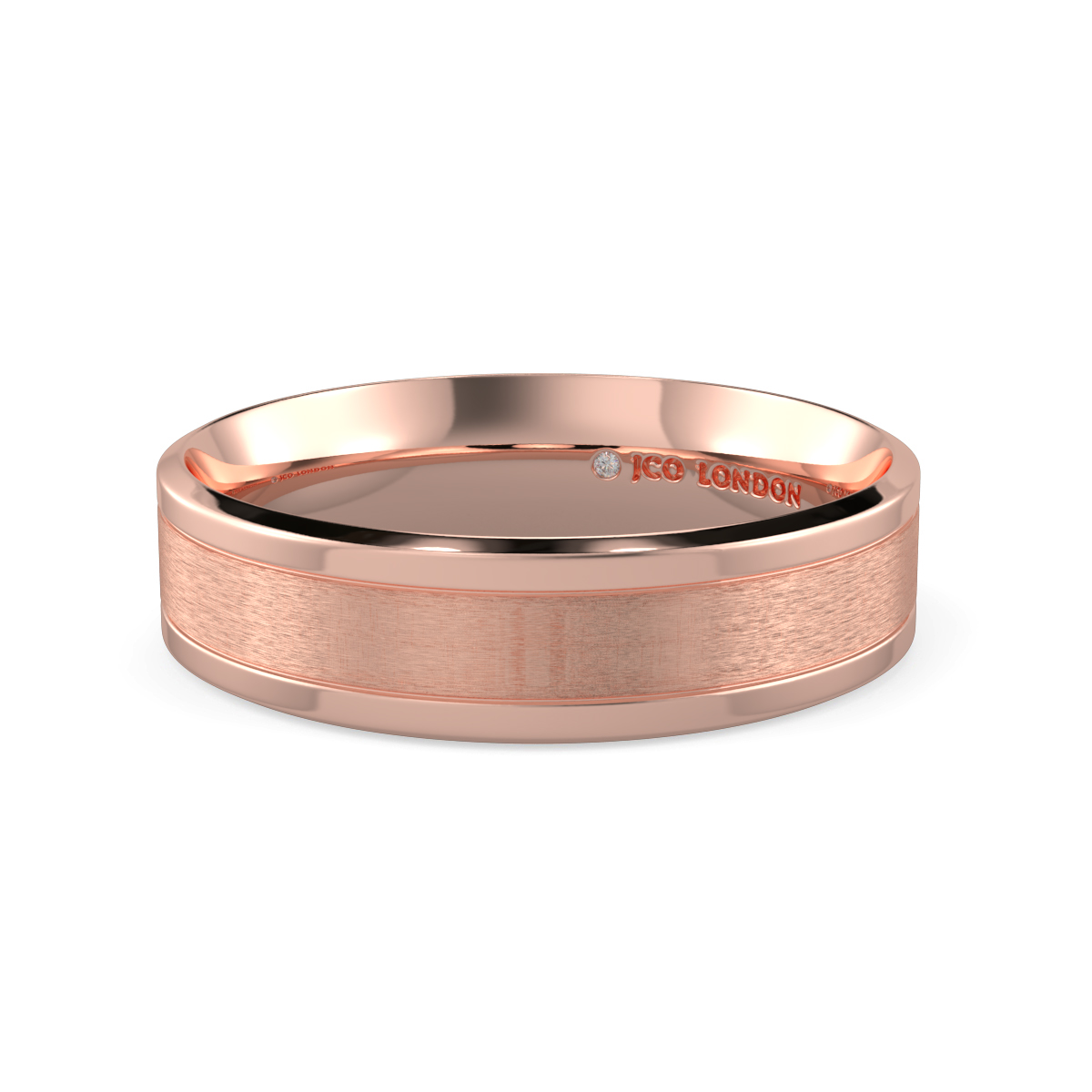 Flat Court Plain Wedding Band