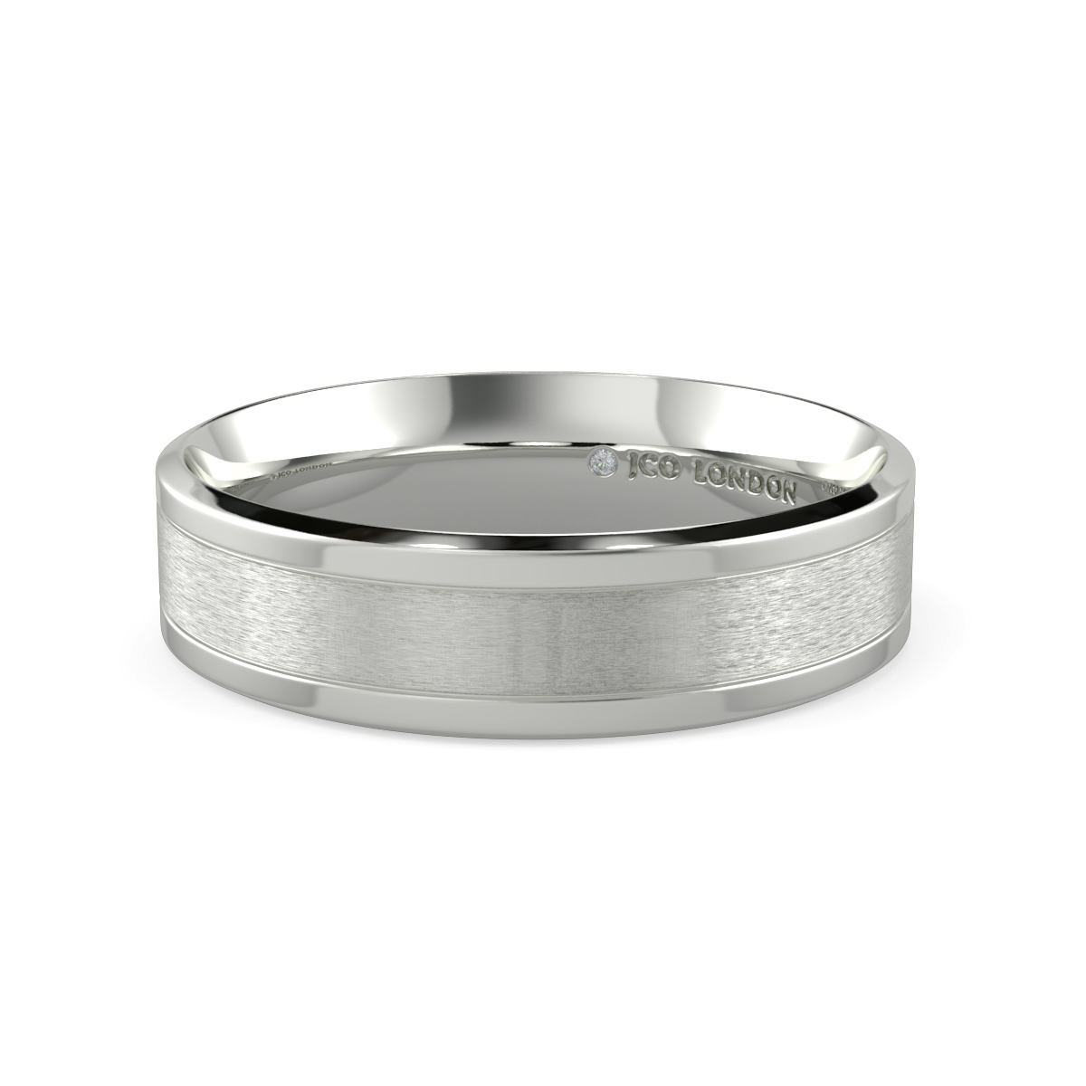 Flat Court Plain Wedding Band