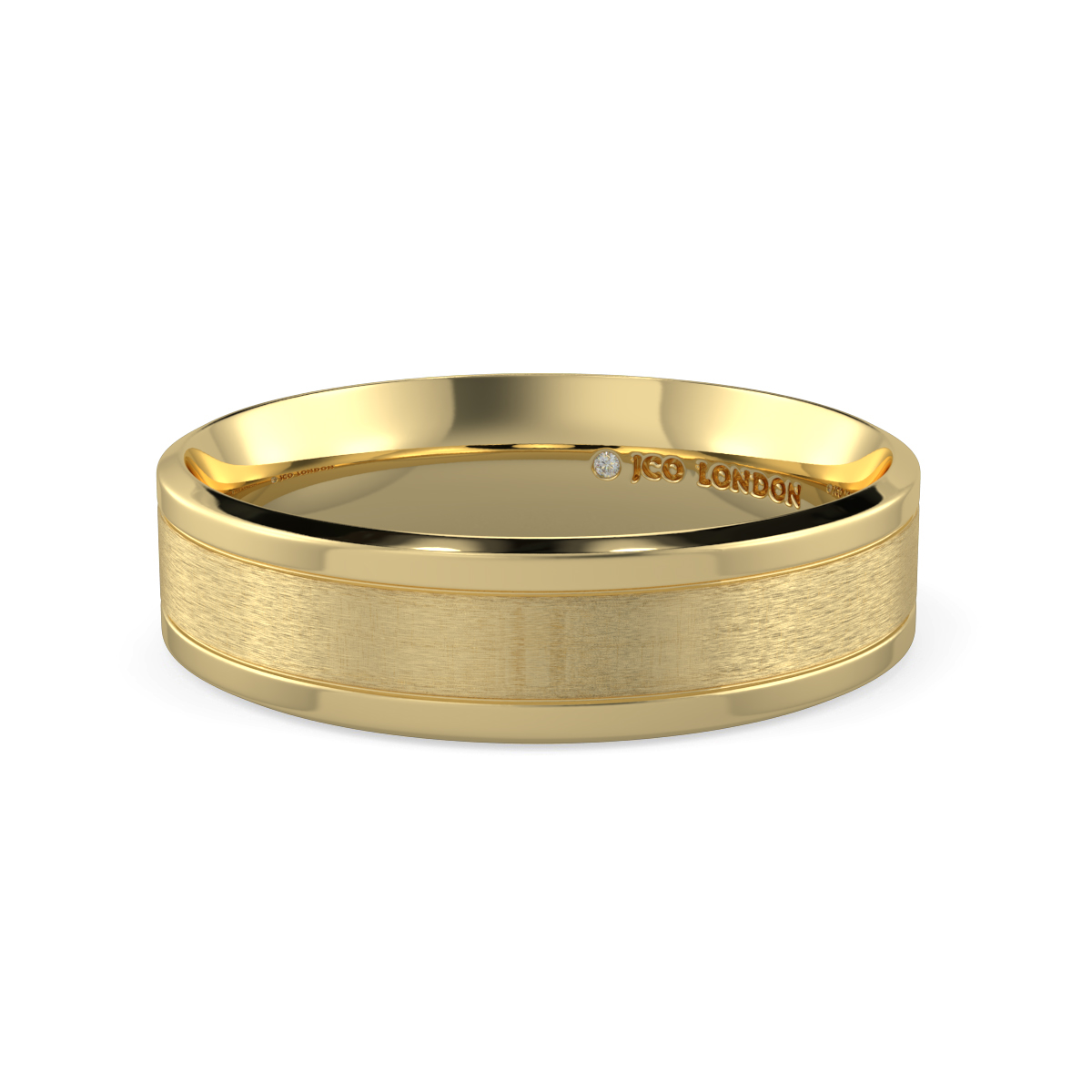 Flat Court Plain Wedding Band