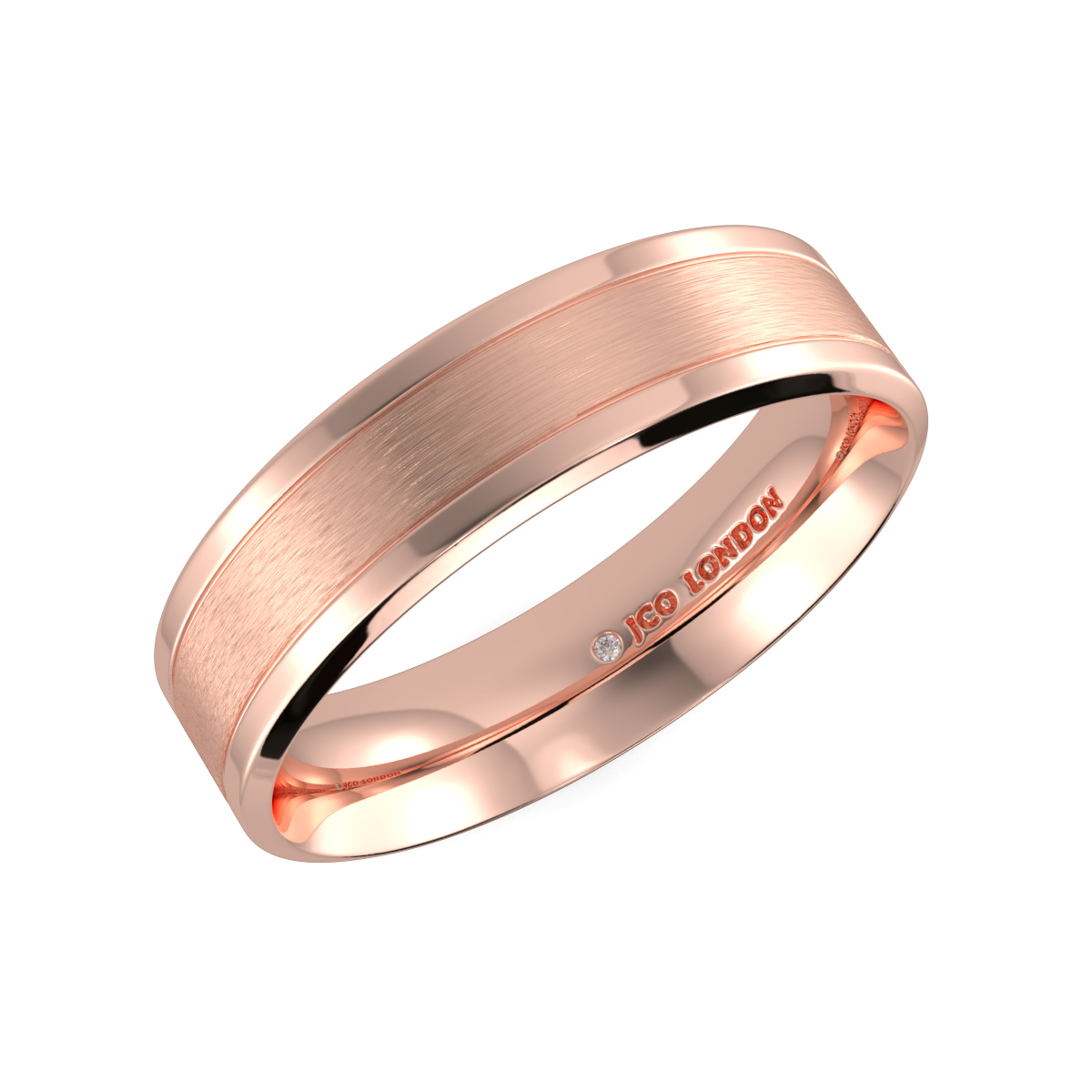 Flat Court Plain Wedding Band