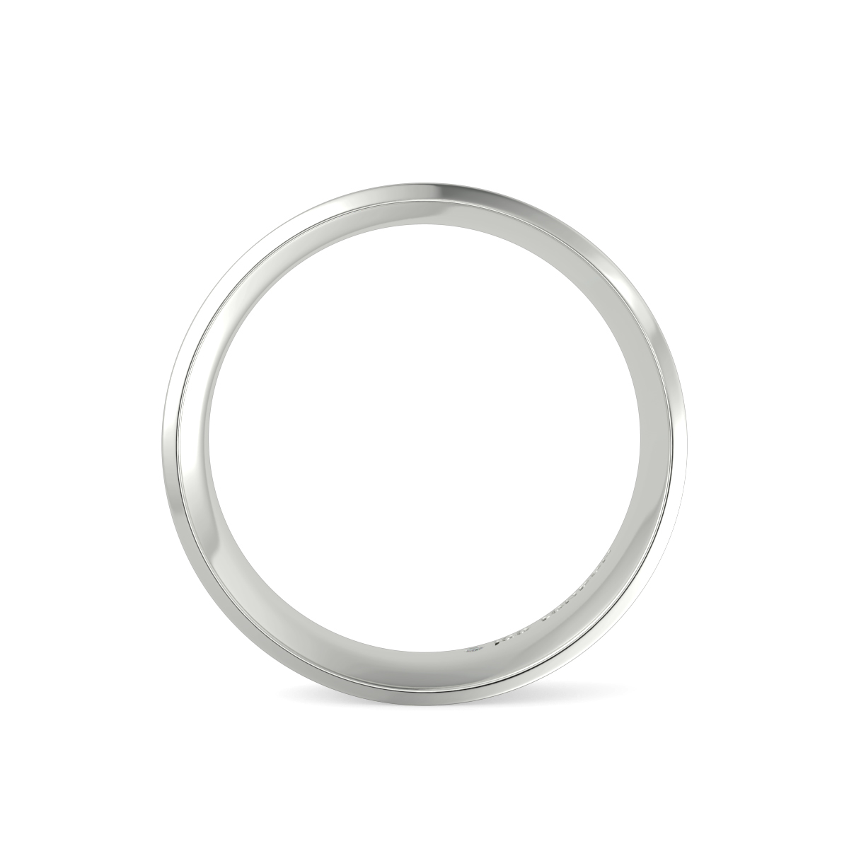 Flat Court Plain Wedding Band
