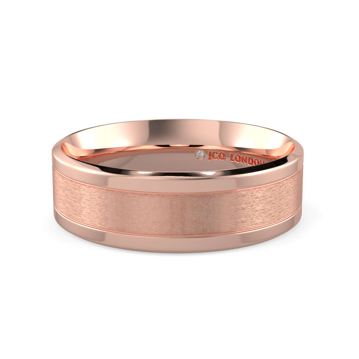 Flat Court Plain Wedding Band