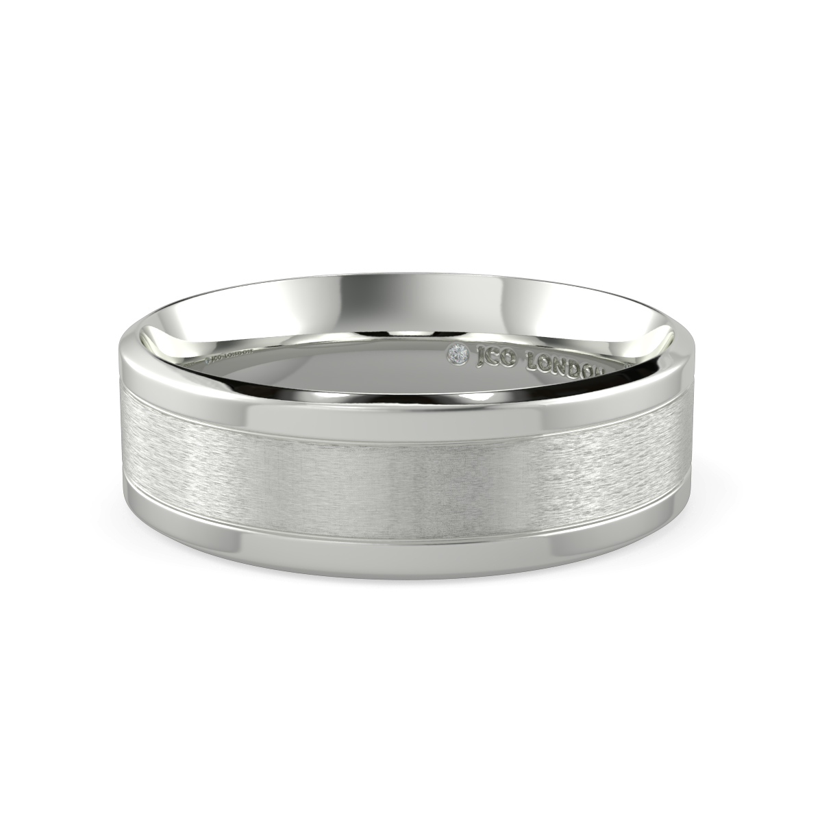 Flat Court Plain Wedding Band