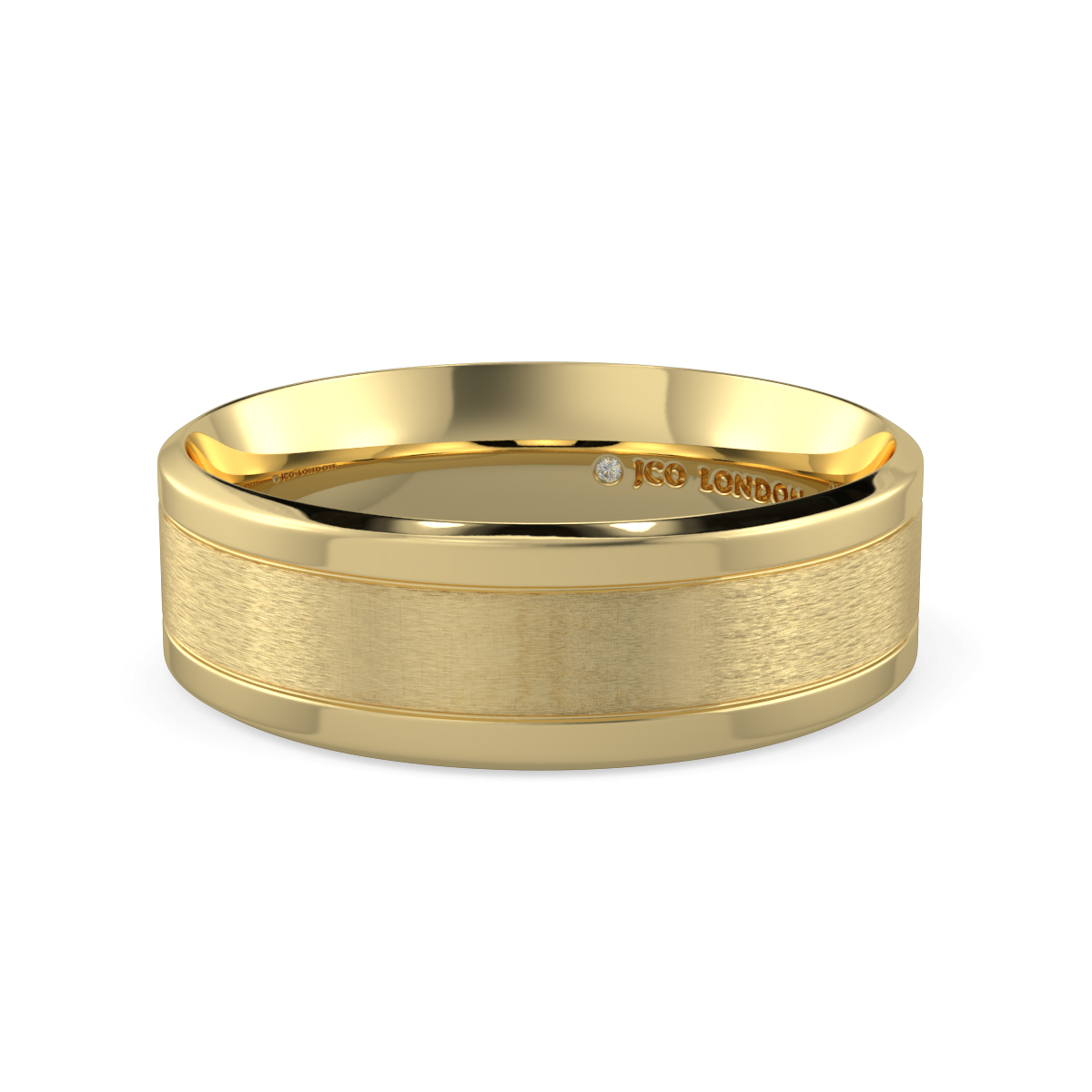 Flat Court Plain Wedding Band