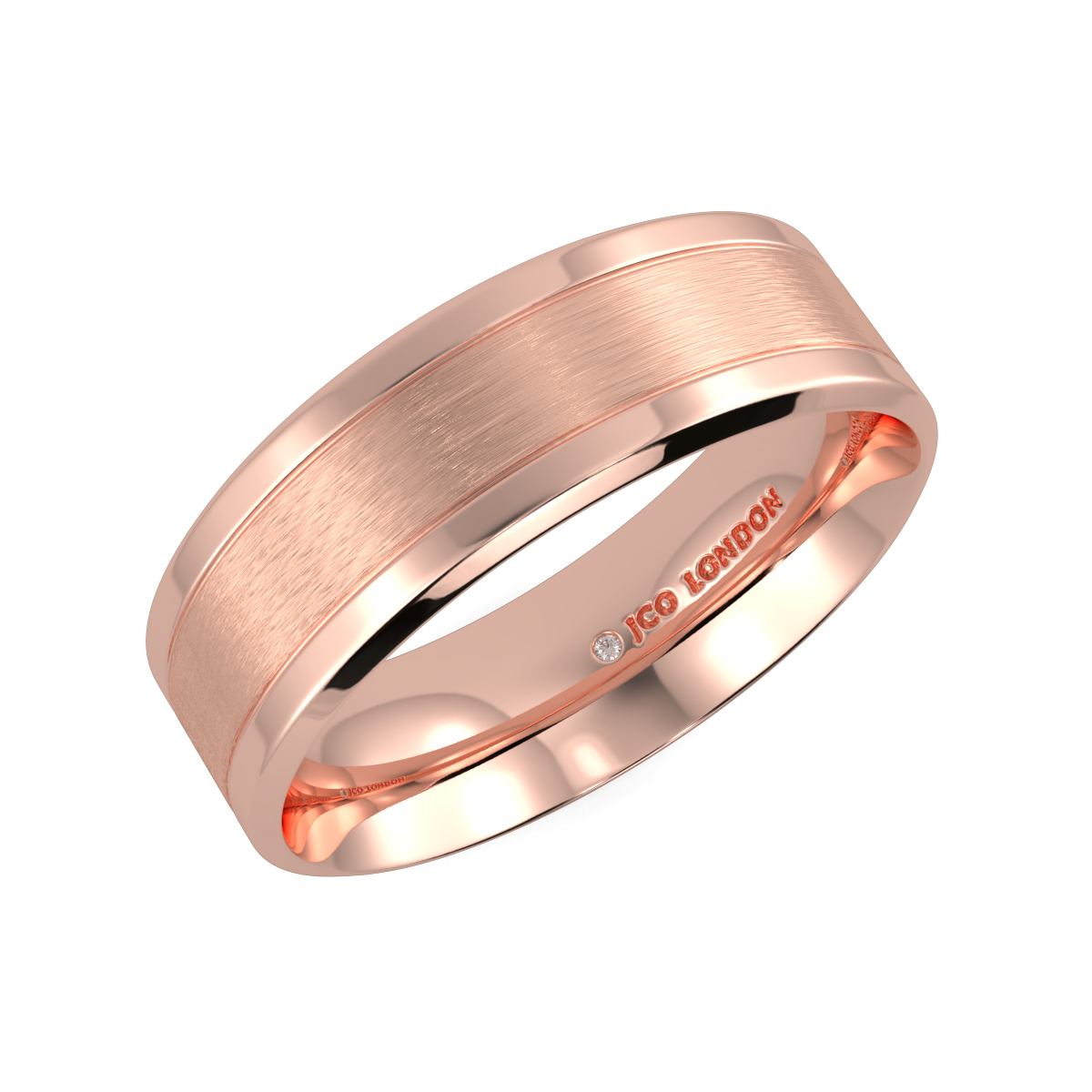 Flat Court Plain Wedding Band