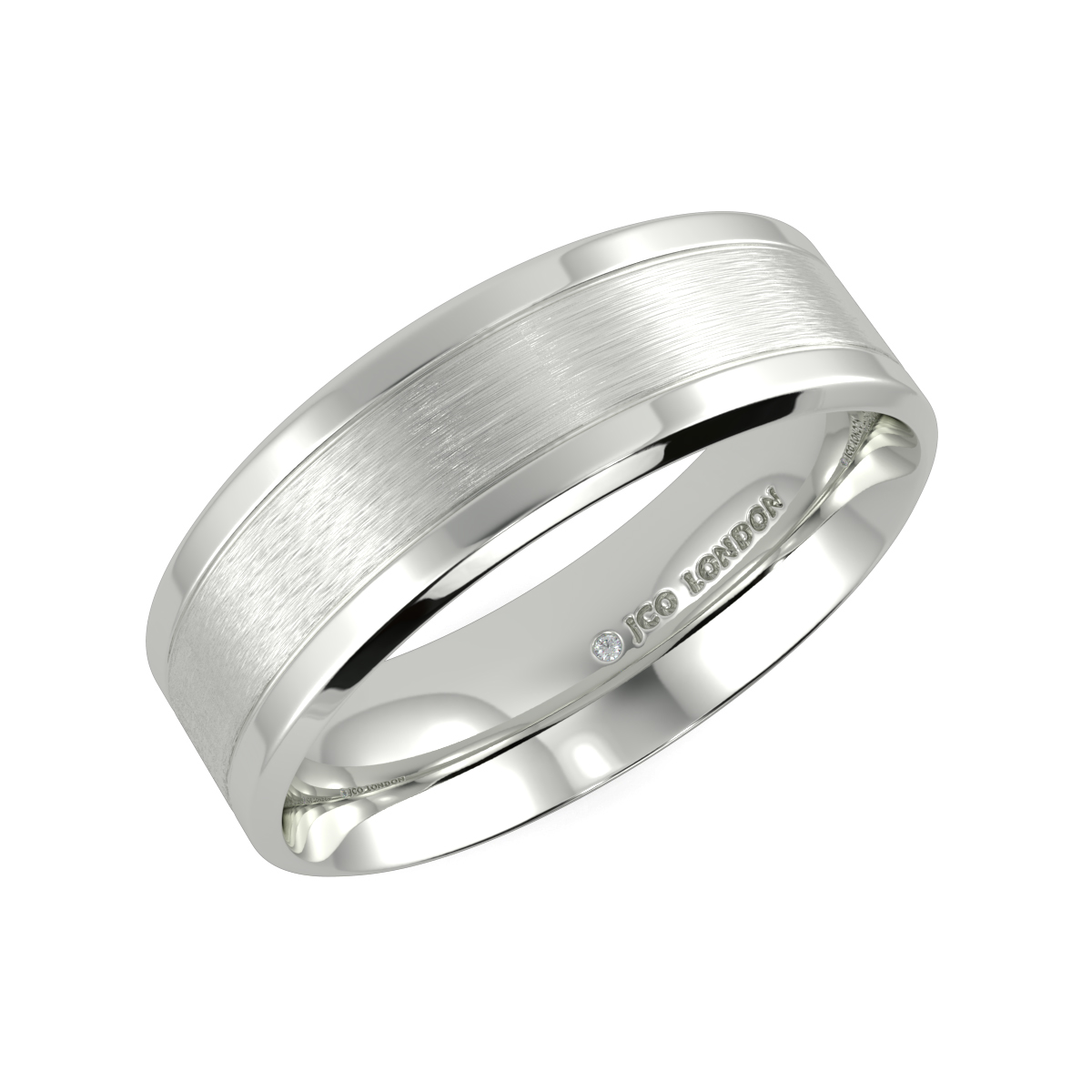 Flat Court Plain Wedding Band