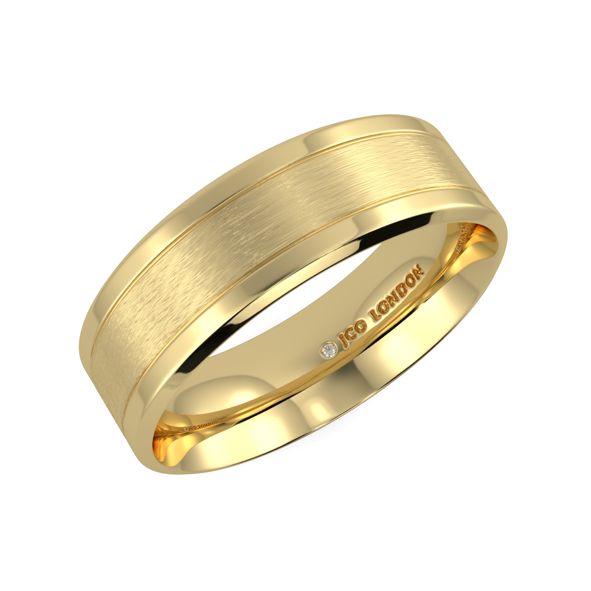 Flat Court Plain Wedding Band