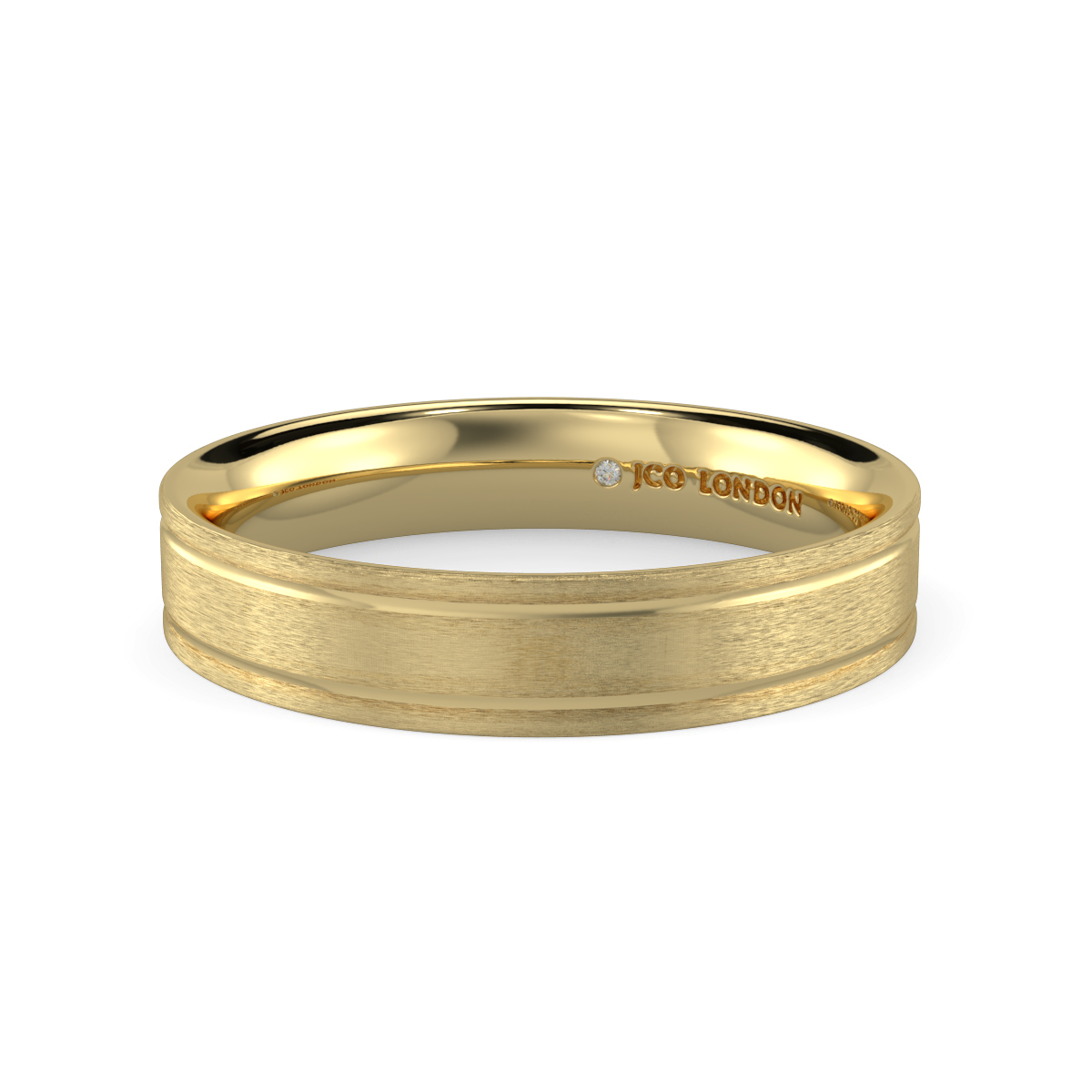 Flat Court Plain Wedding Band