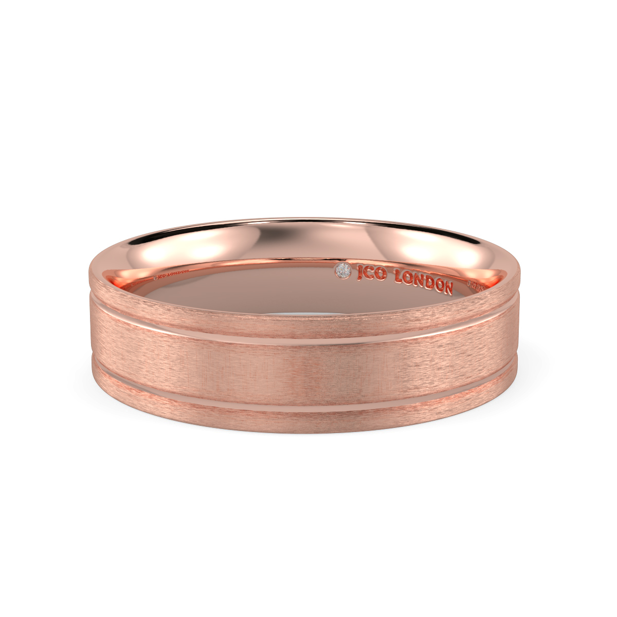 Flat Court Plain Wedding Band