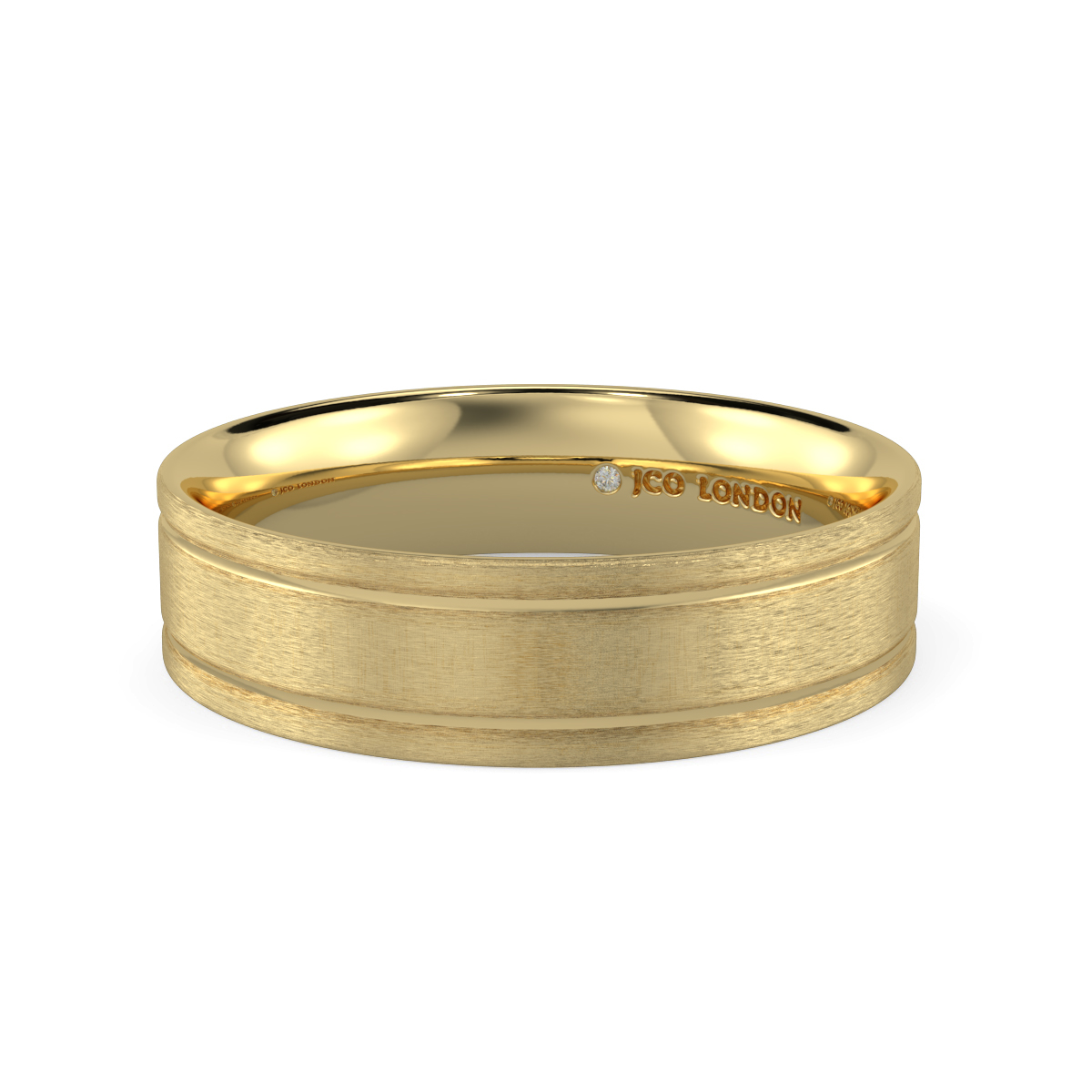 Flat Court Plain Wedding Band