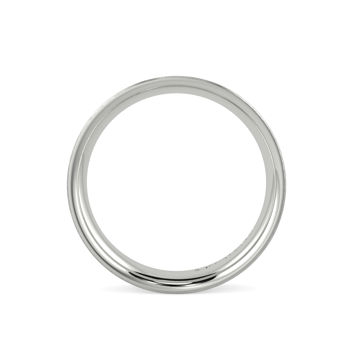 Flat Court Plain Wedding Band