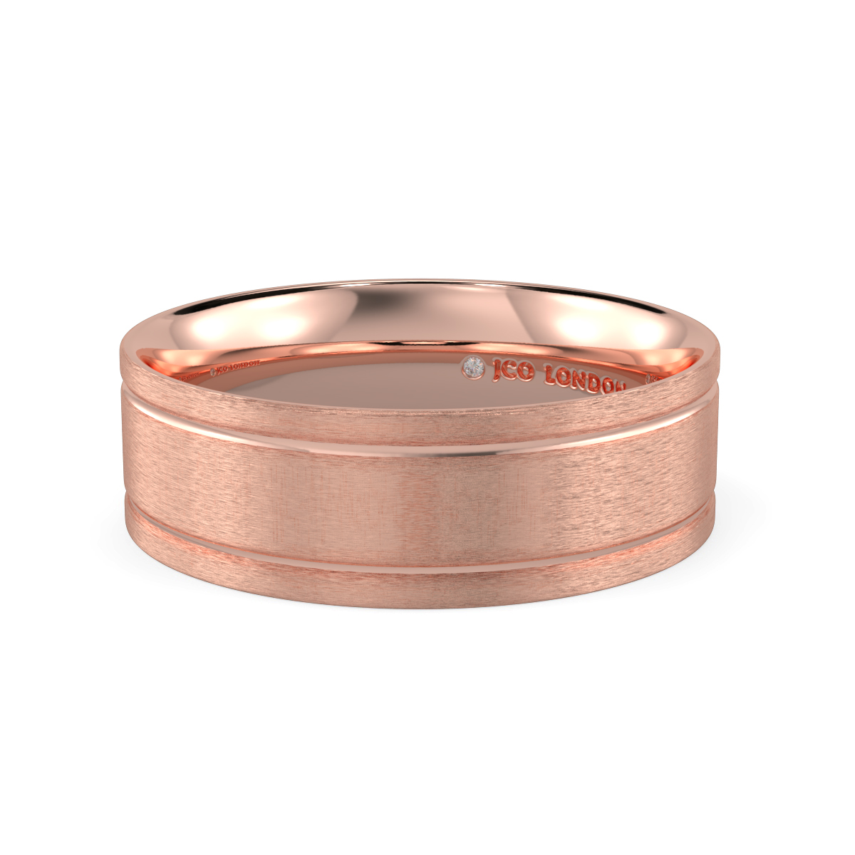 Flat Court Plain Wedding Band