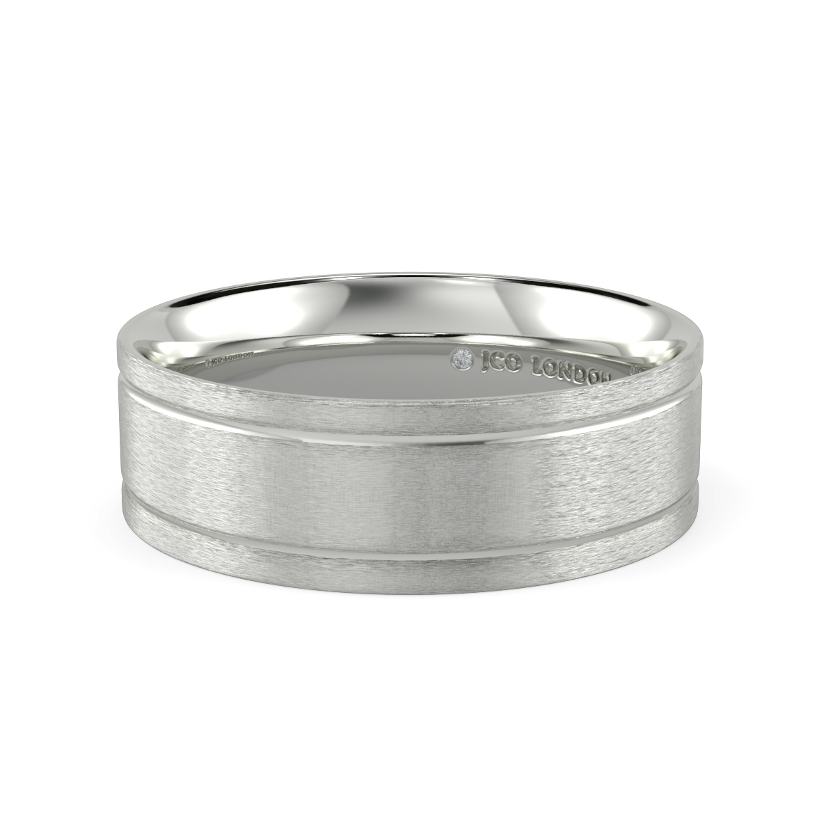 Flat Court Plain Wedding Band
