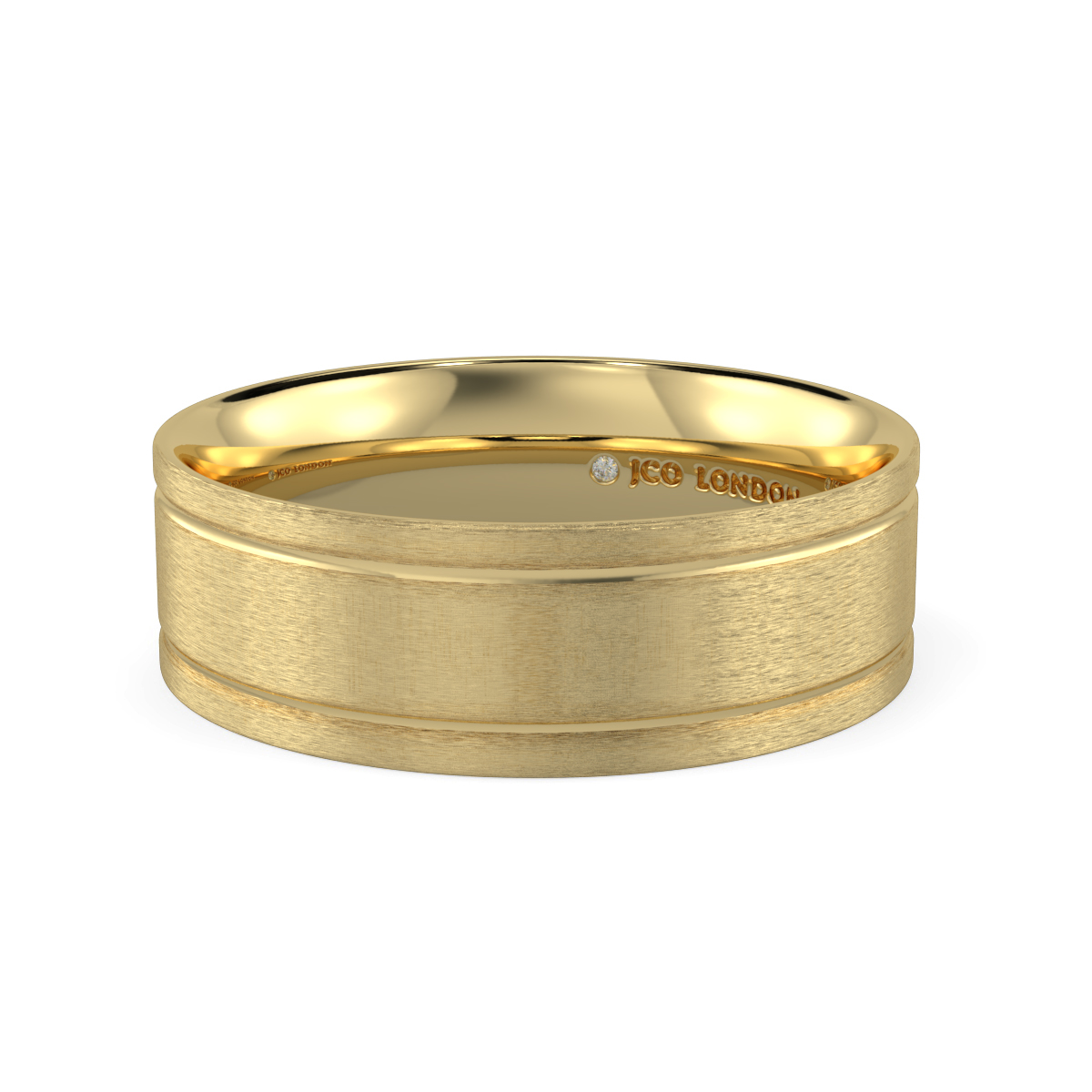 Flat Court Plain Wedding Band