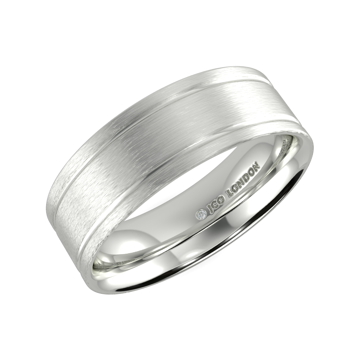 Flat Court Plain Wedding Band
