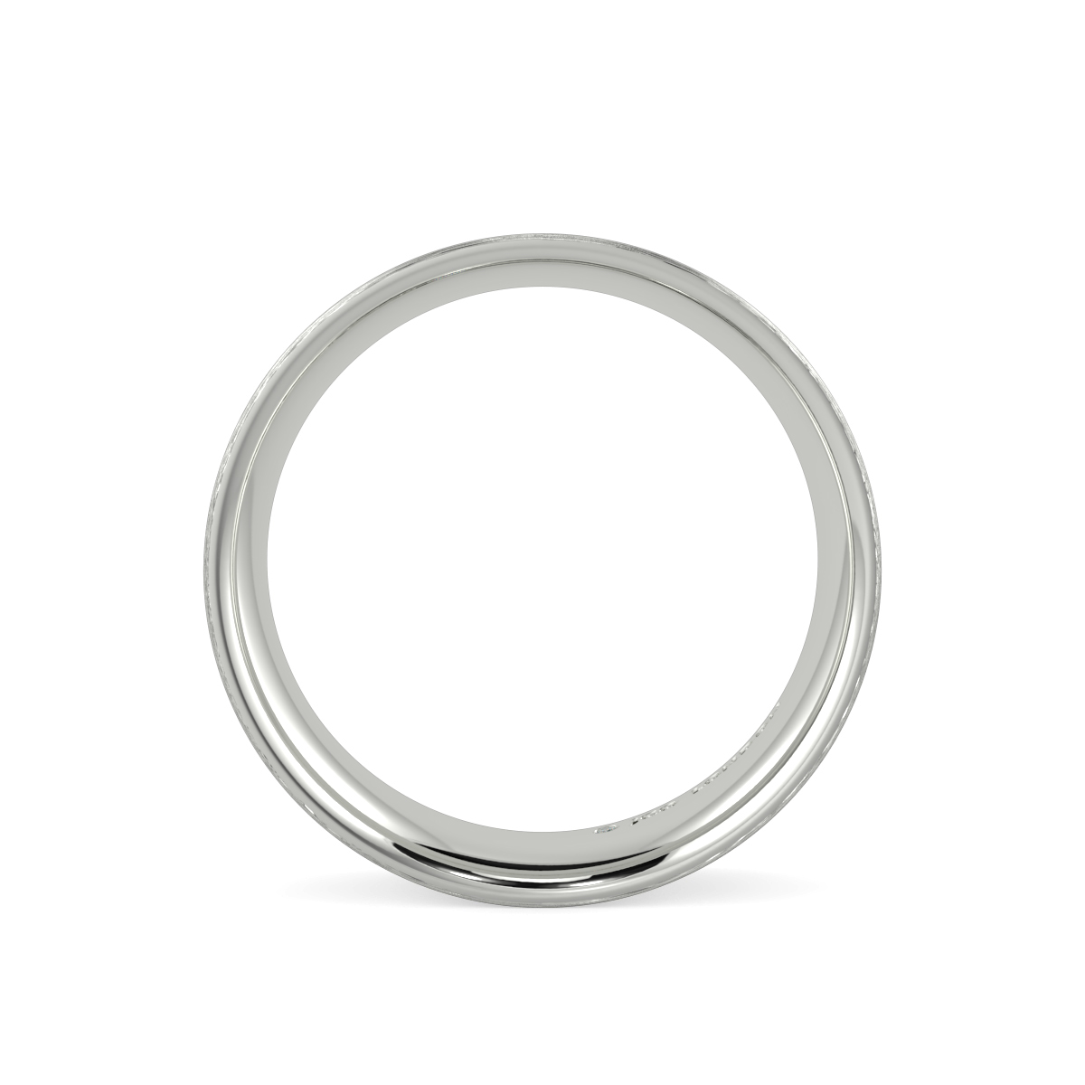 Flat Court Plain Wedding Band