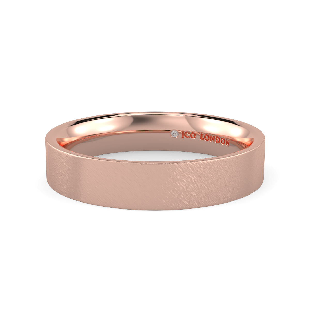 Flat Court Plain Wedding Band