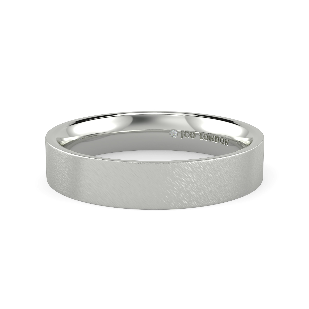 Flat Court Plain Wedding Band