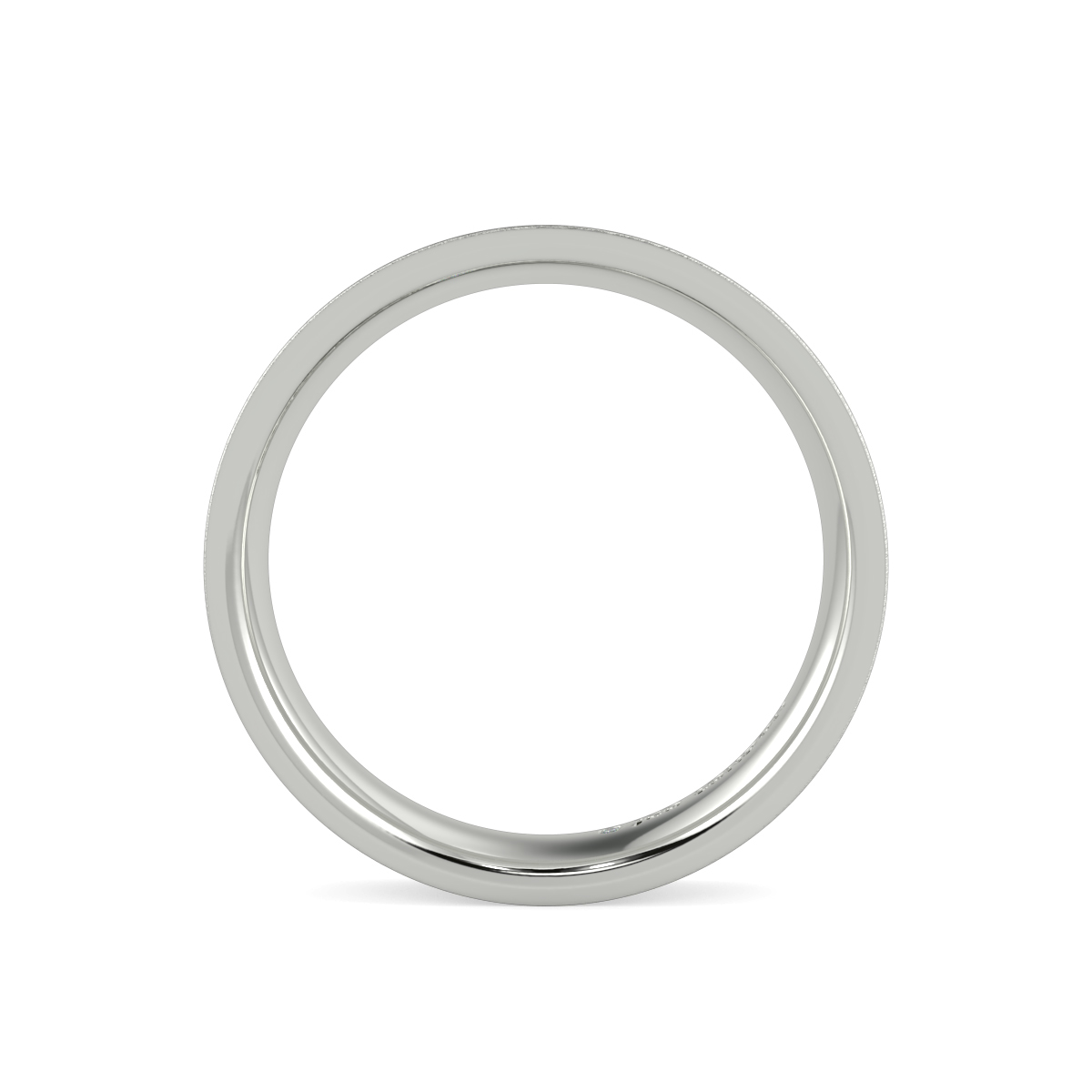 Flat Court Plain Wedding Band