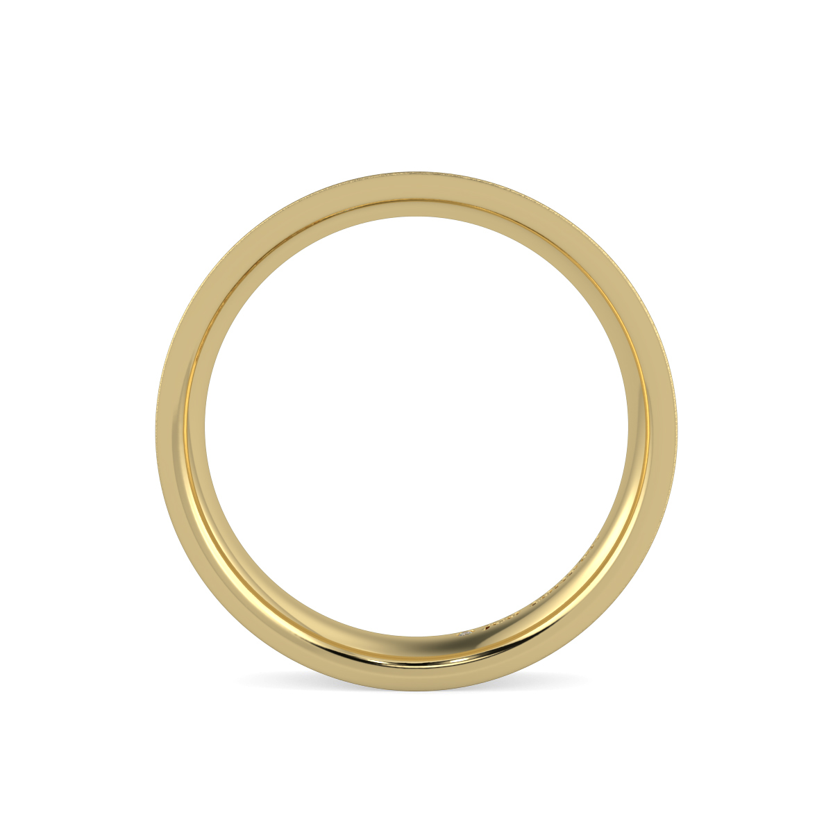 Flat Court Plain Wedding Band