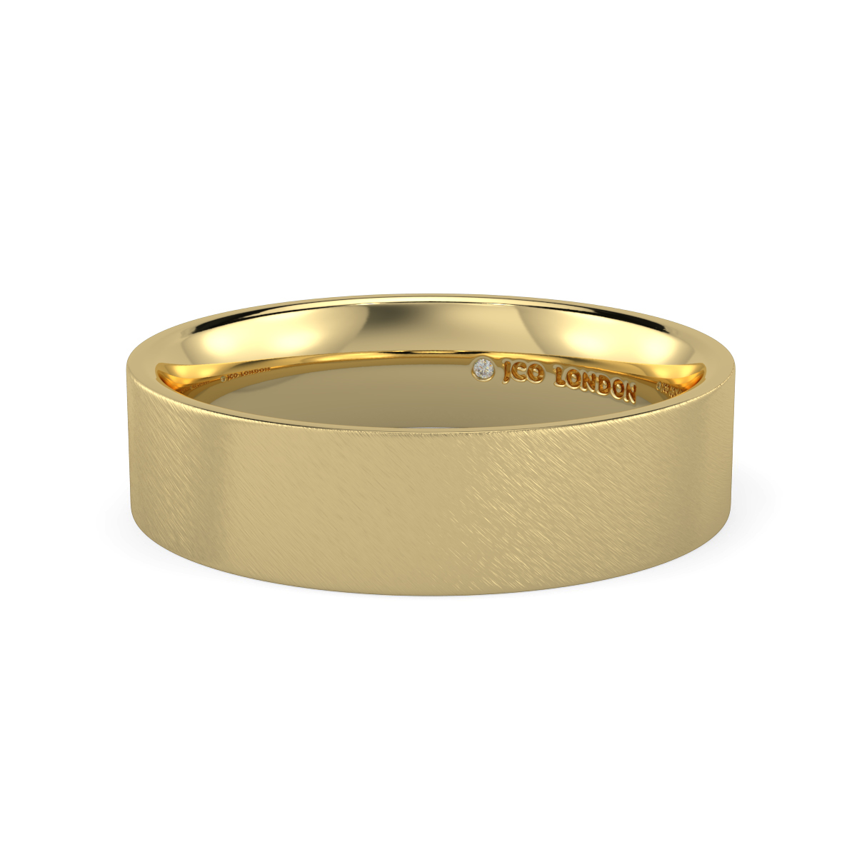 Flat Court Plain Wedding Band