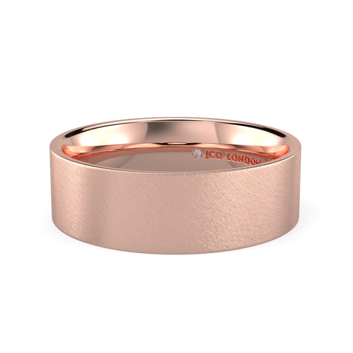 Flat Court Plain Wedding Band