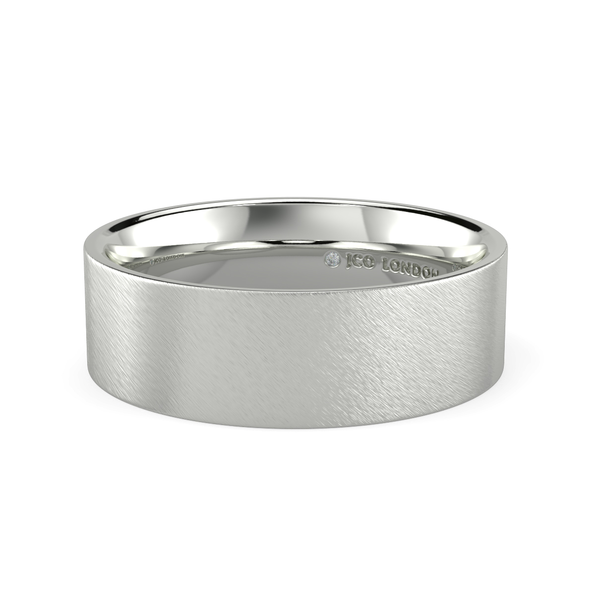Flat Court Plain Wedding Band