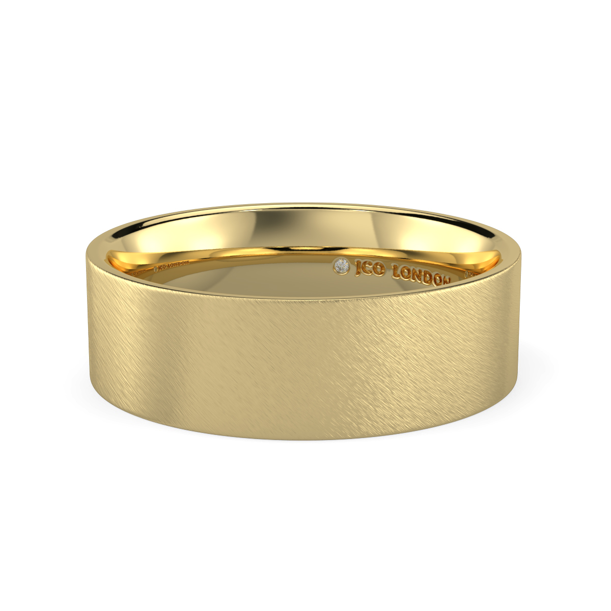 Flat Court Plain Wedding Band