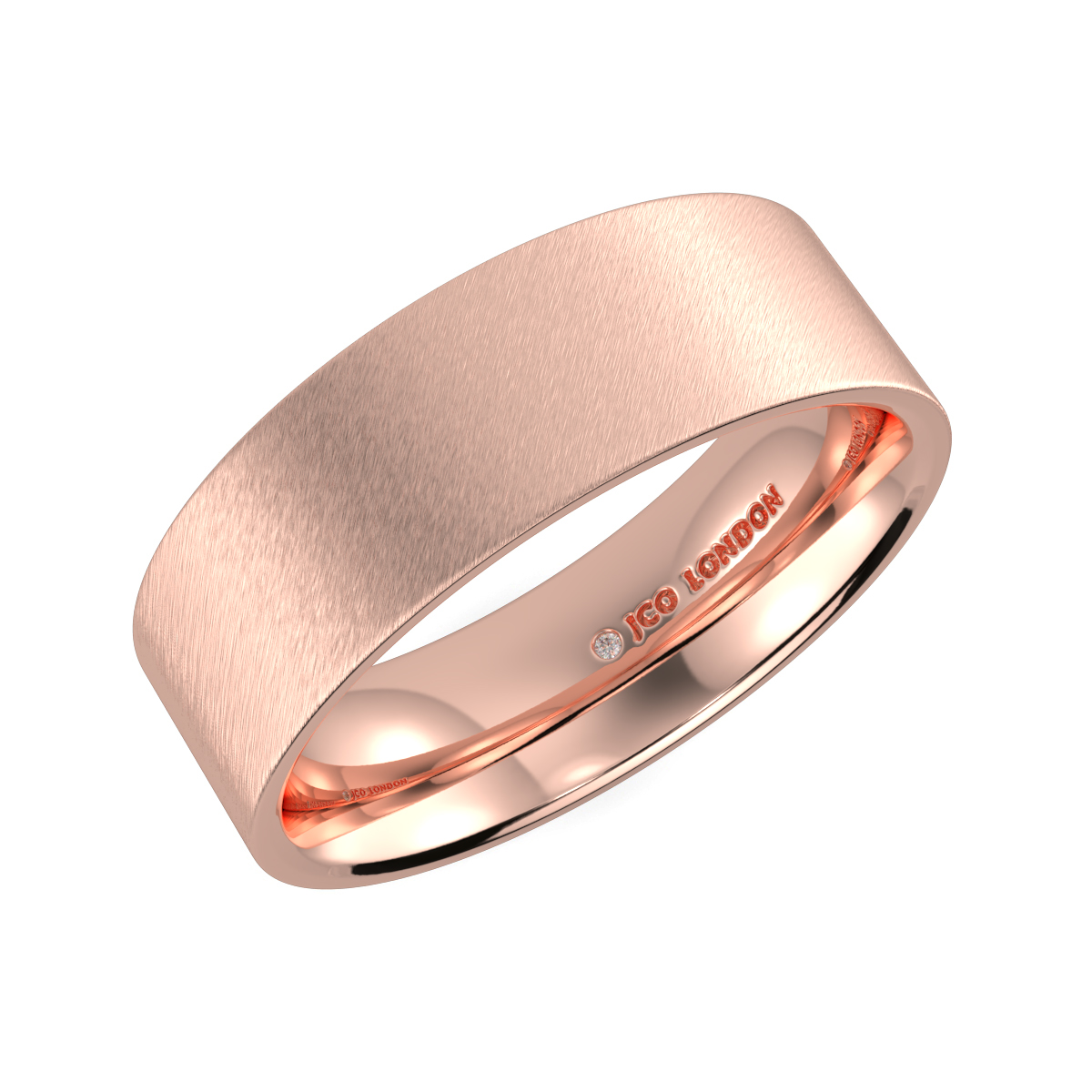 Flat Court Plain Wedding Band