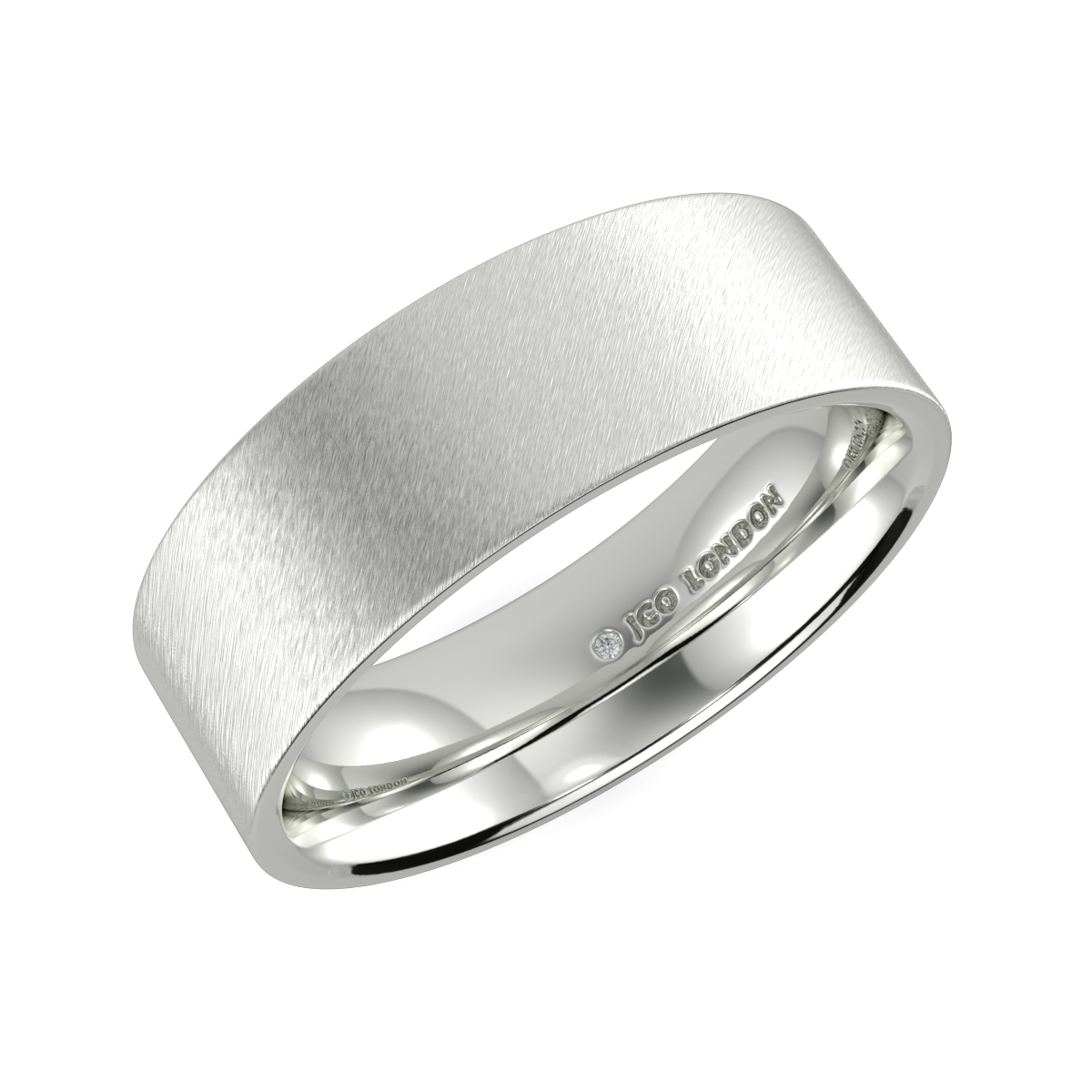 Flat Court Plain Wedding Band