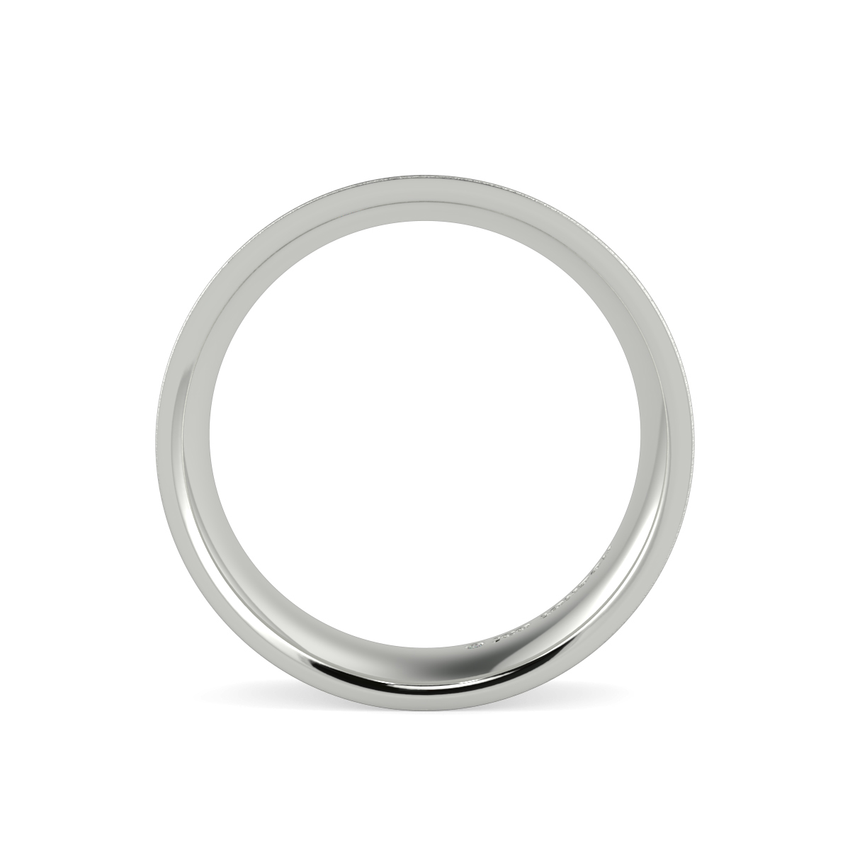 Flat Court Plain Wedding Band