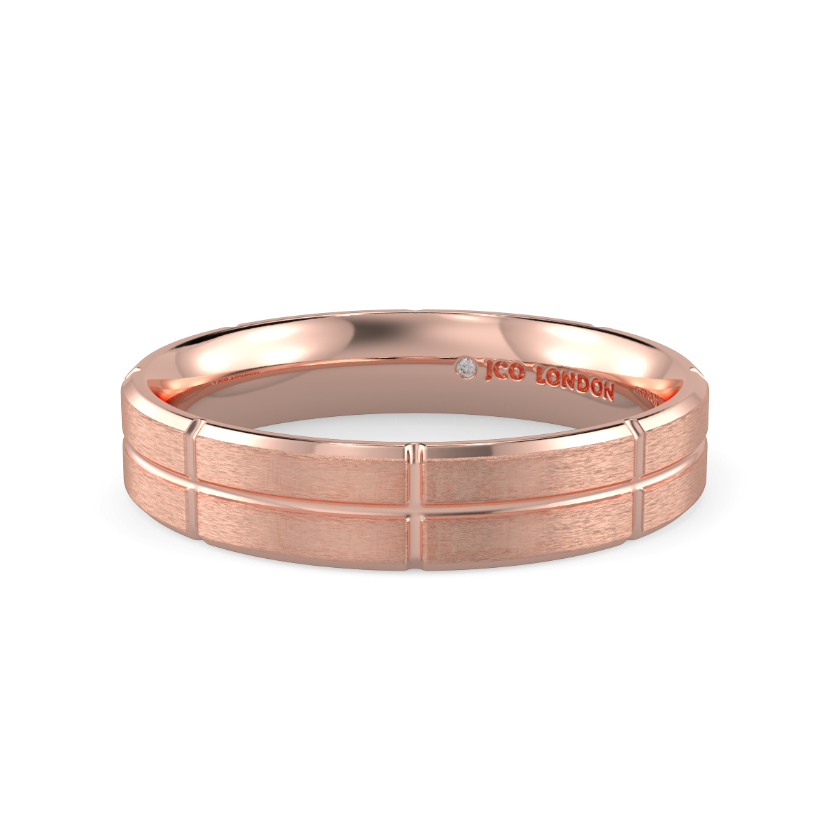 Flat Court Plain Wedding Band