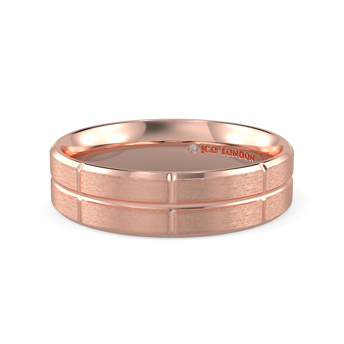 Flat Court Plain Wedding Band