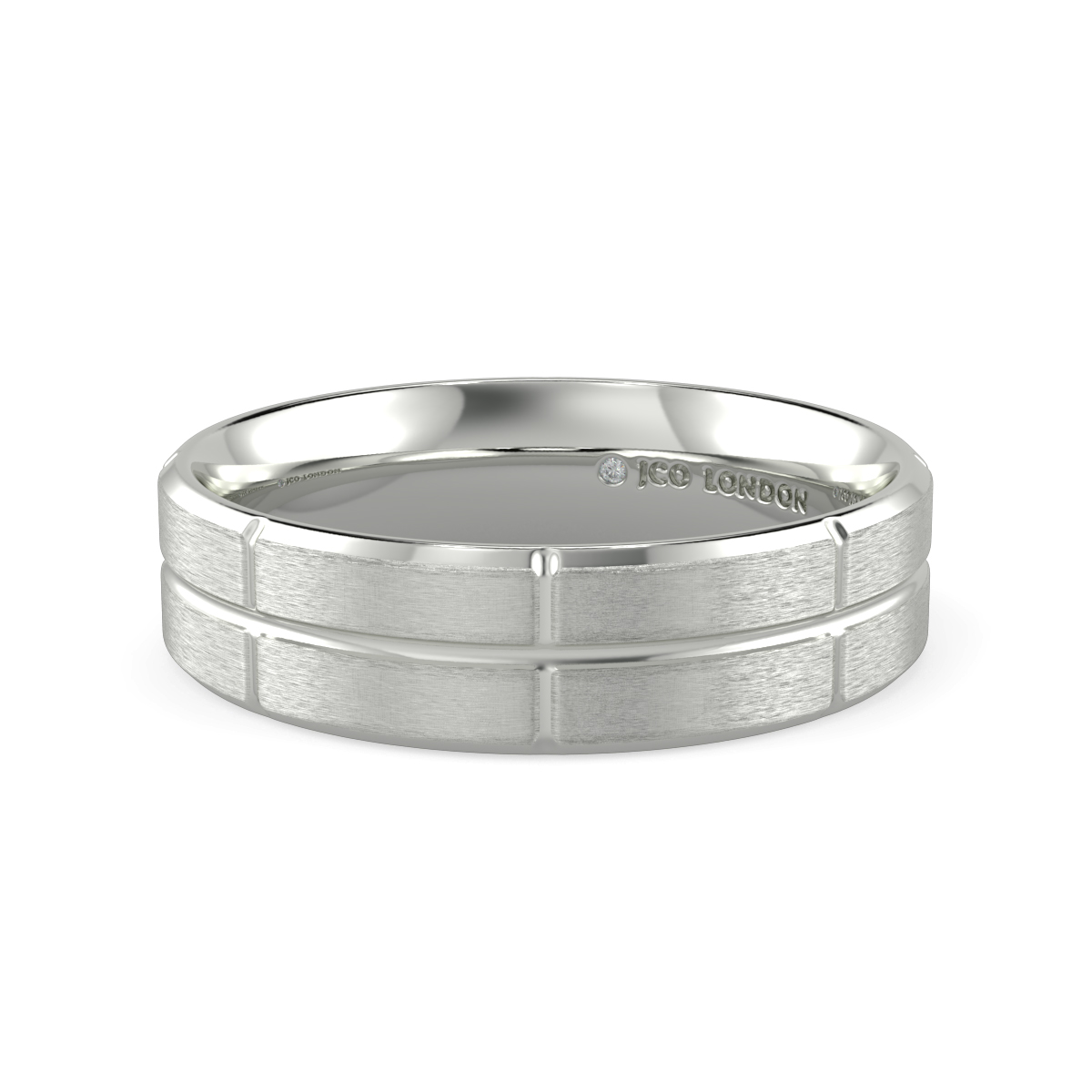 Flat Court Plain Wedding Band