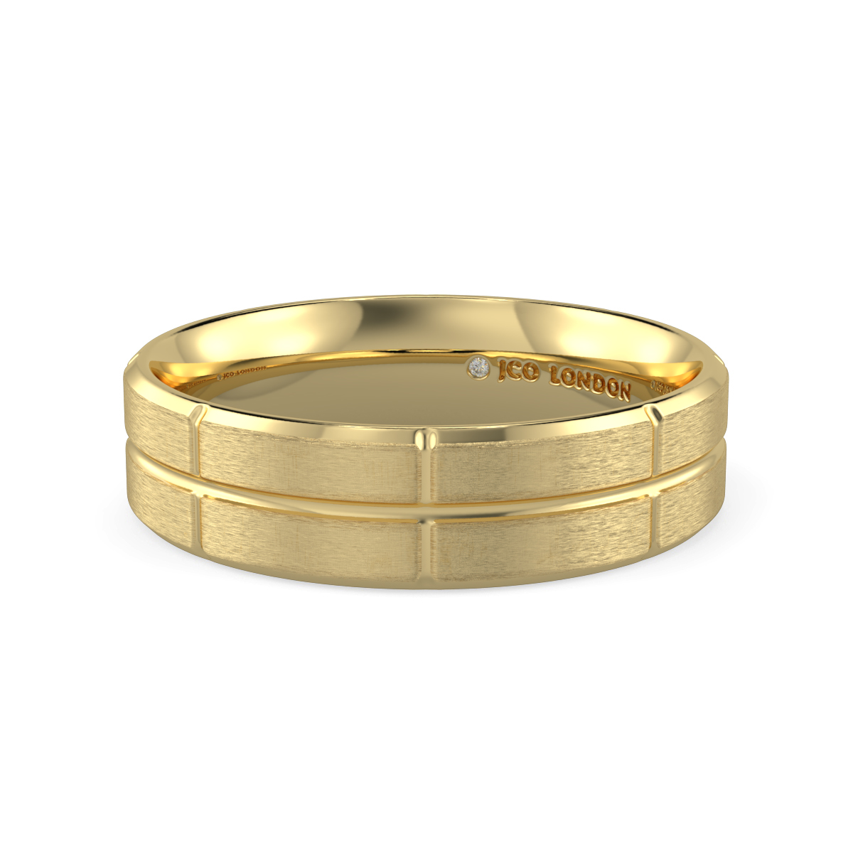 Flat Court Plain Wedding Band