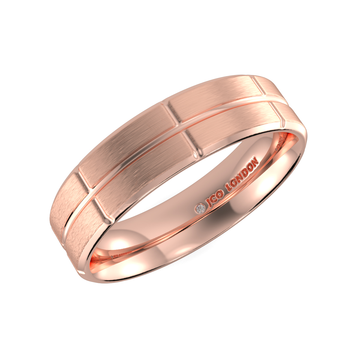 Flat Court Plain Wedding Band